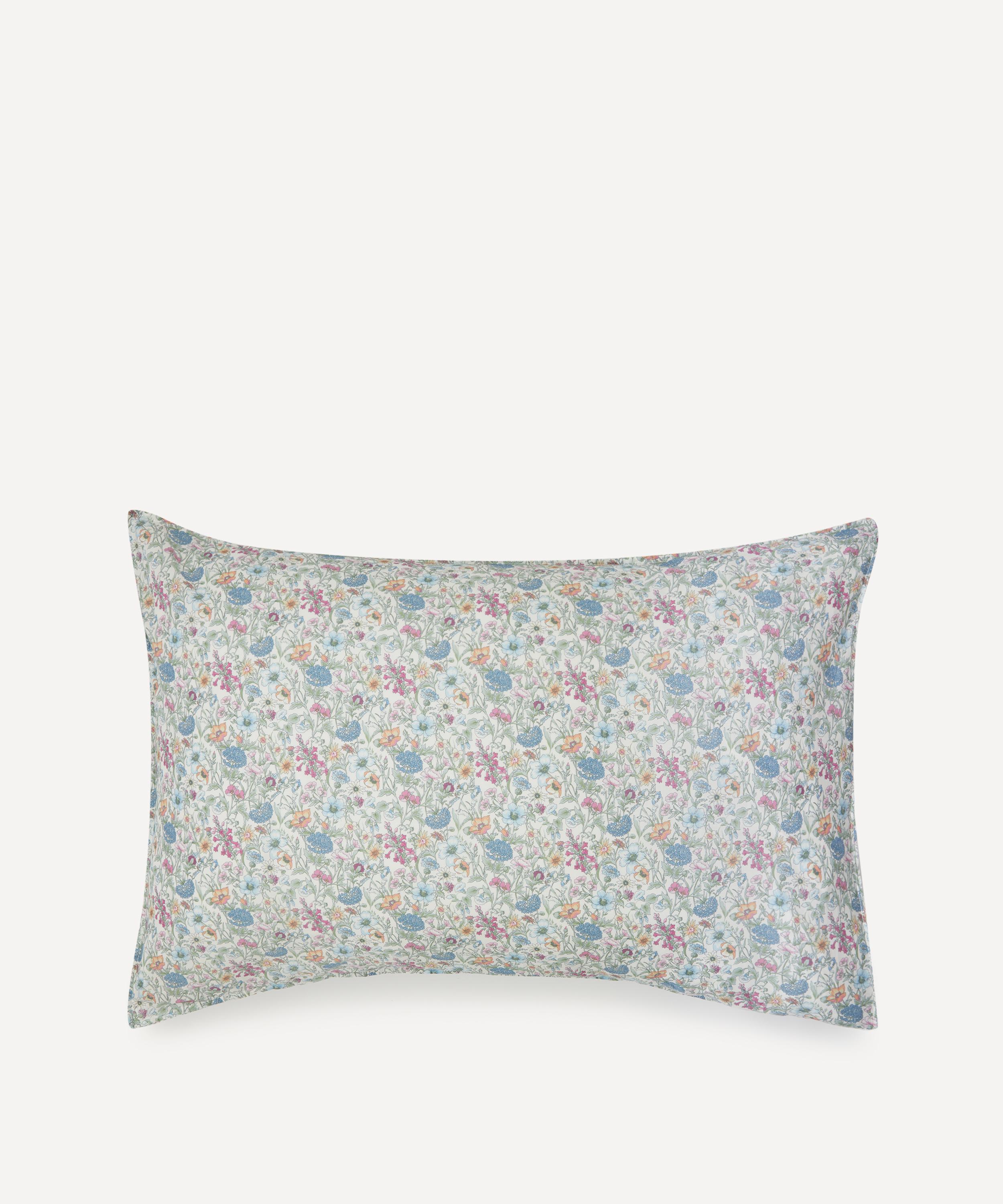 Liberty Rachel Bud Tana Lawn Cotton Standard Pillowcase In Blue