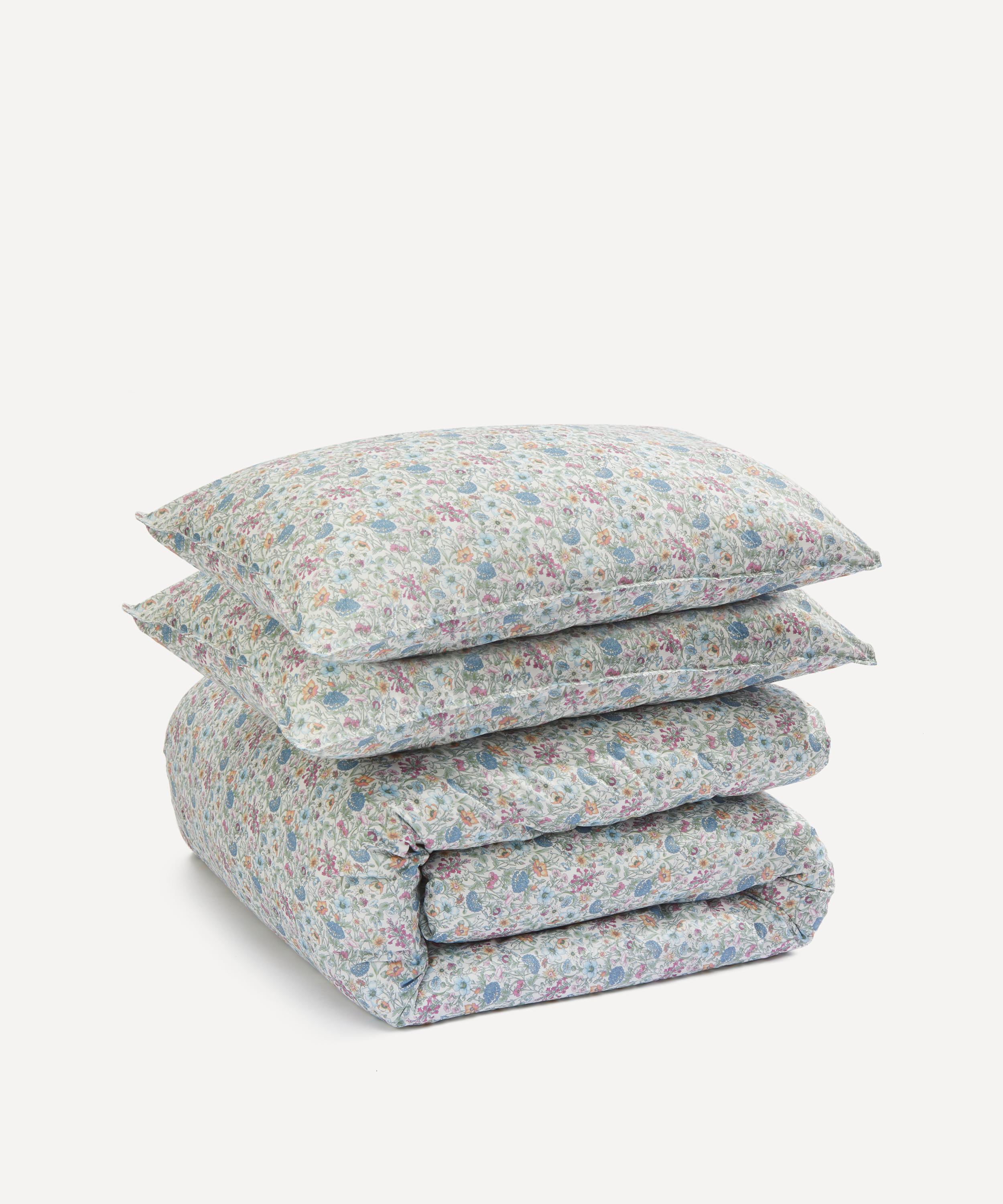 Liberty Rachel Bud Tana Lawn Cotton King Size Duvet Set In Blue