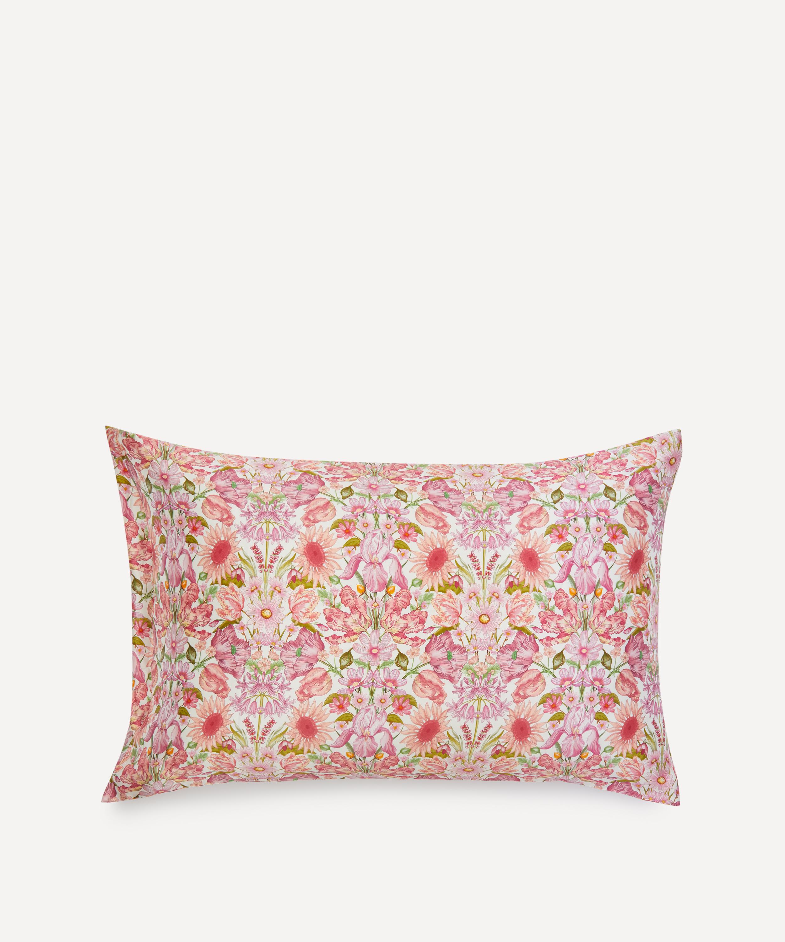 Liberty Floral Muse Silk Pillowcase In Pink