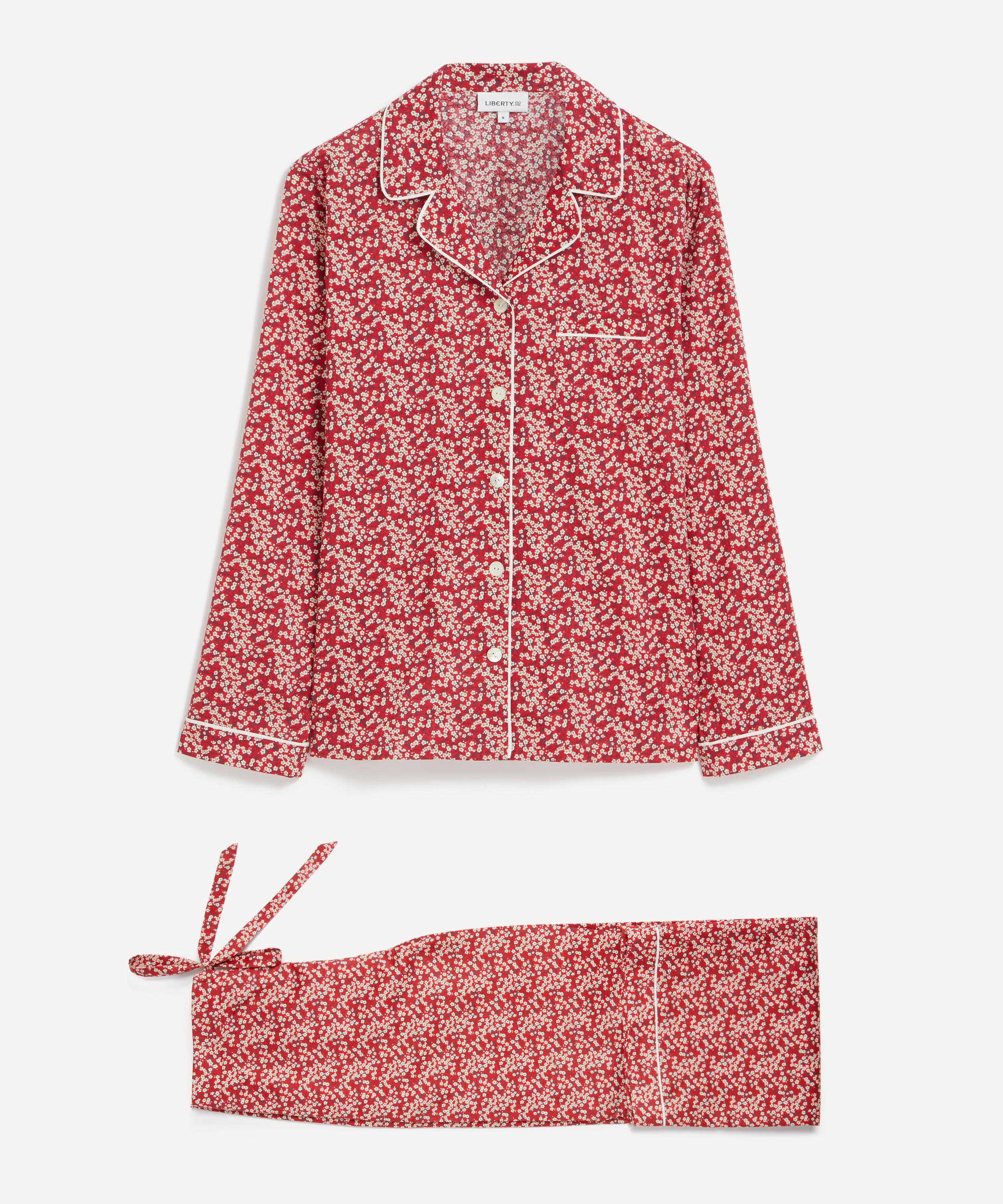Liberty Women's Mitsi Valeria Tana Lawn Cotton Pyjama Set In Red