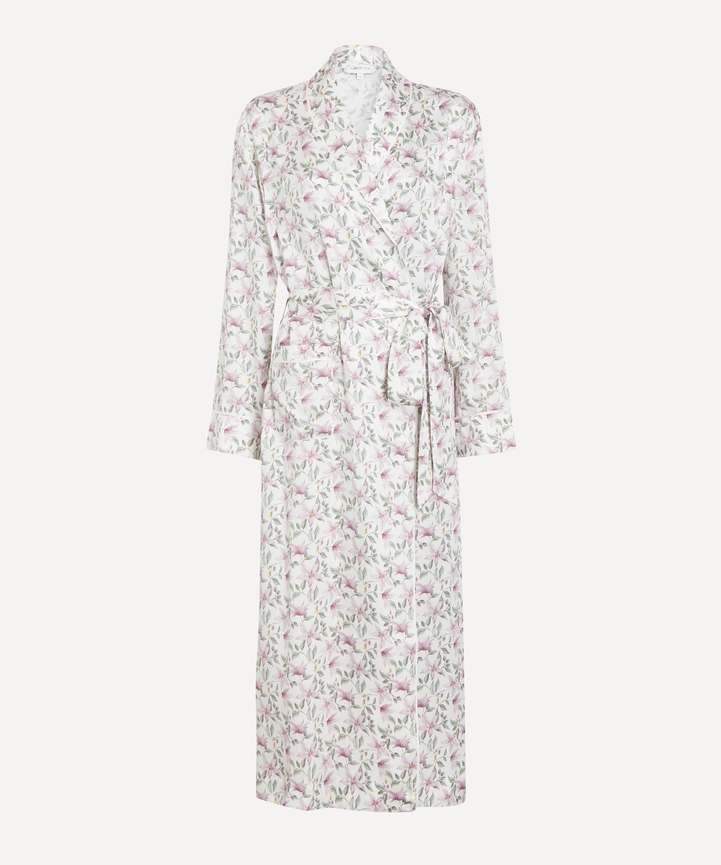 Liberty Women's Ava Silk-satin Robe In White