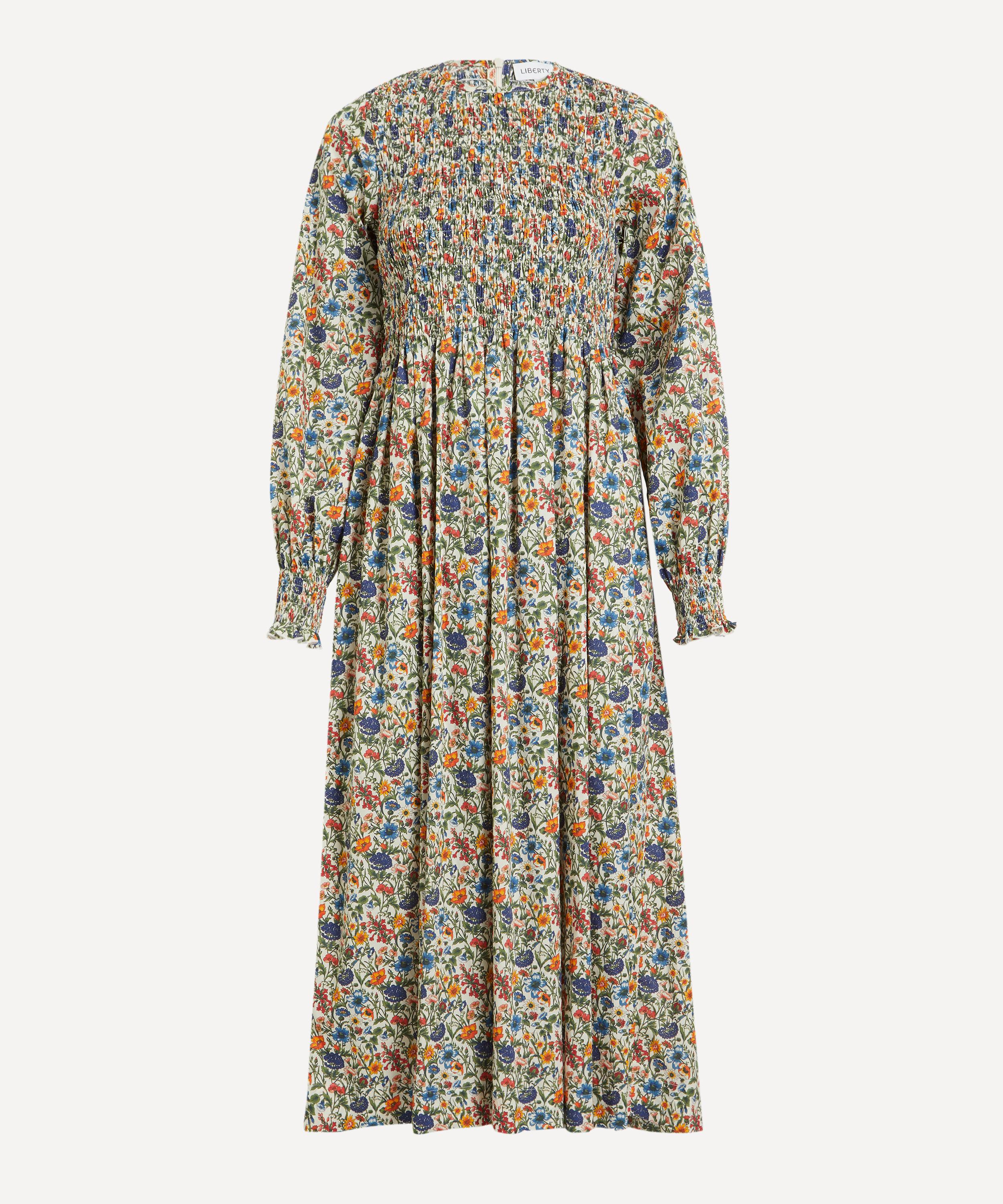 Liberty Women's Rachel Smock Dress In Tana Lawn In Gray