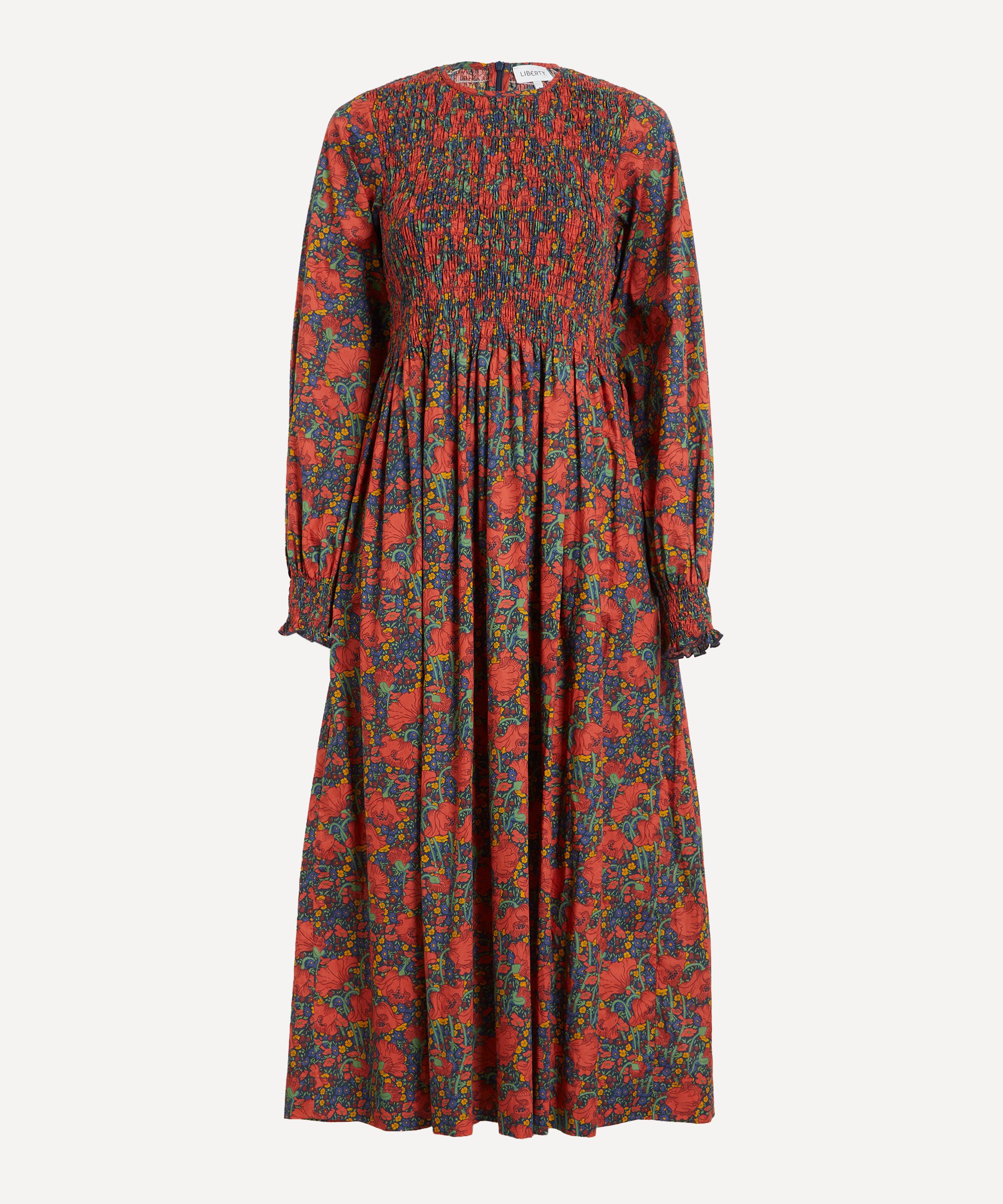 Liberty Women's Clementina Daisy Smock Dress In Tana Lawn