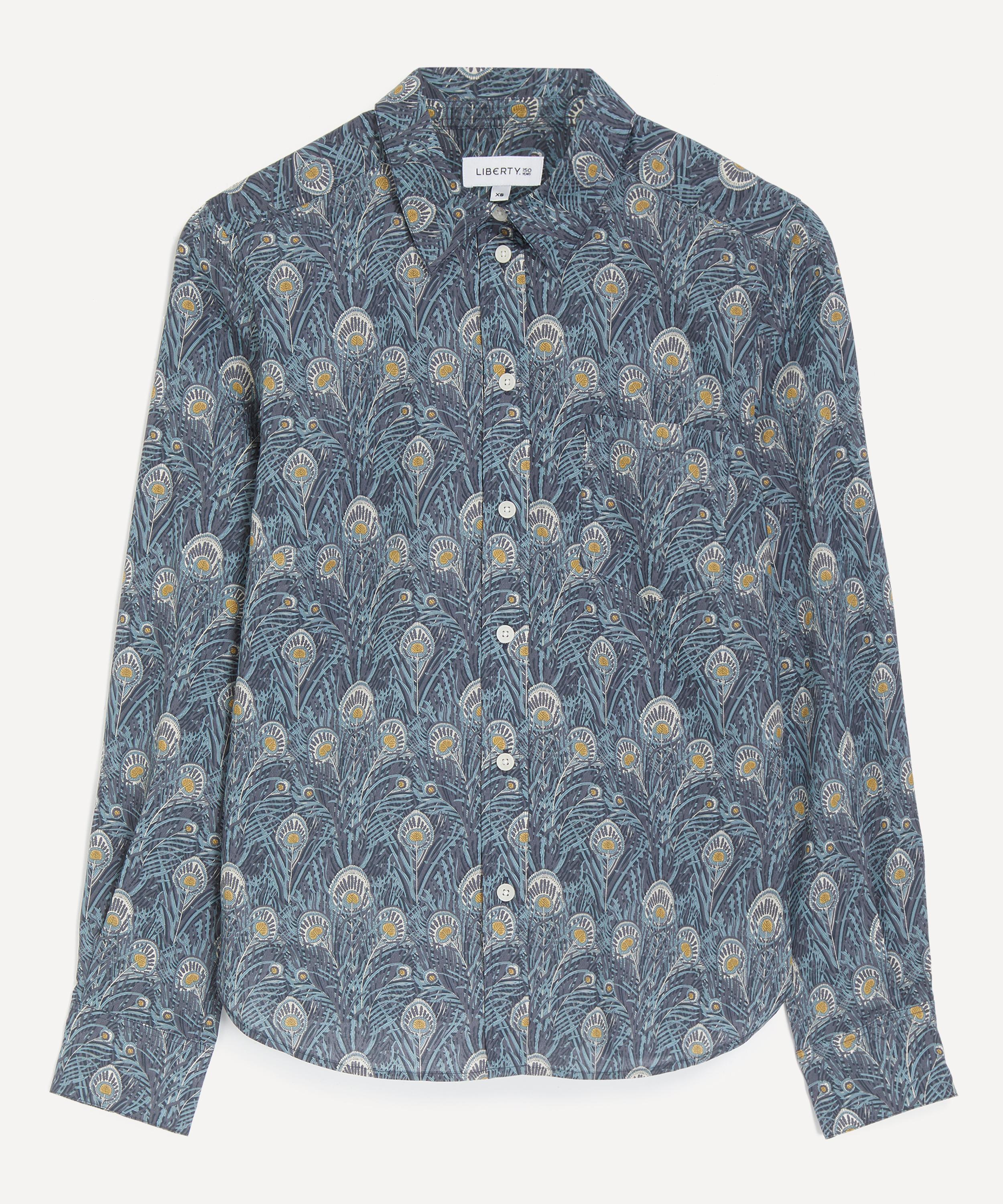 Liberty Women's Queen Hera Tana Lawn Cotton Fitted Shirt In Blue