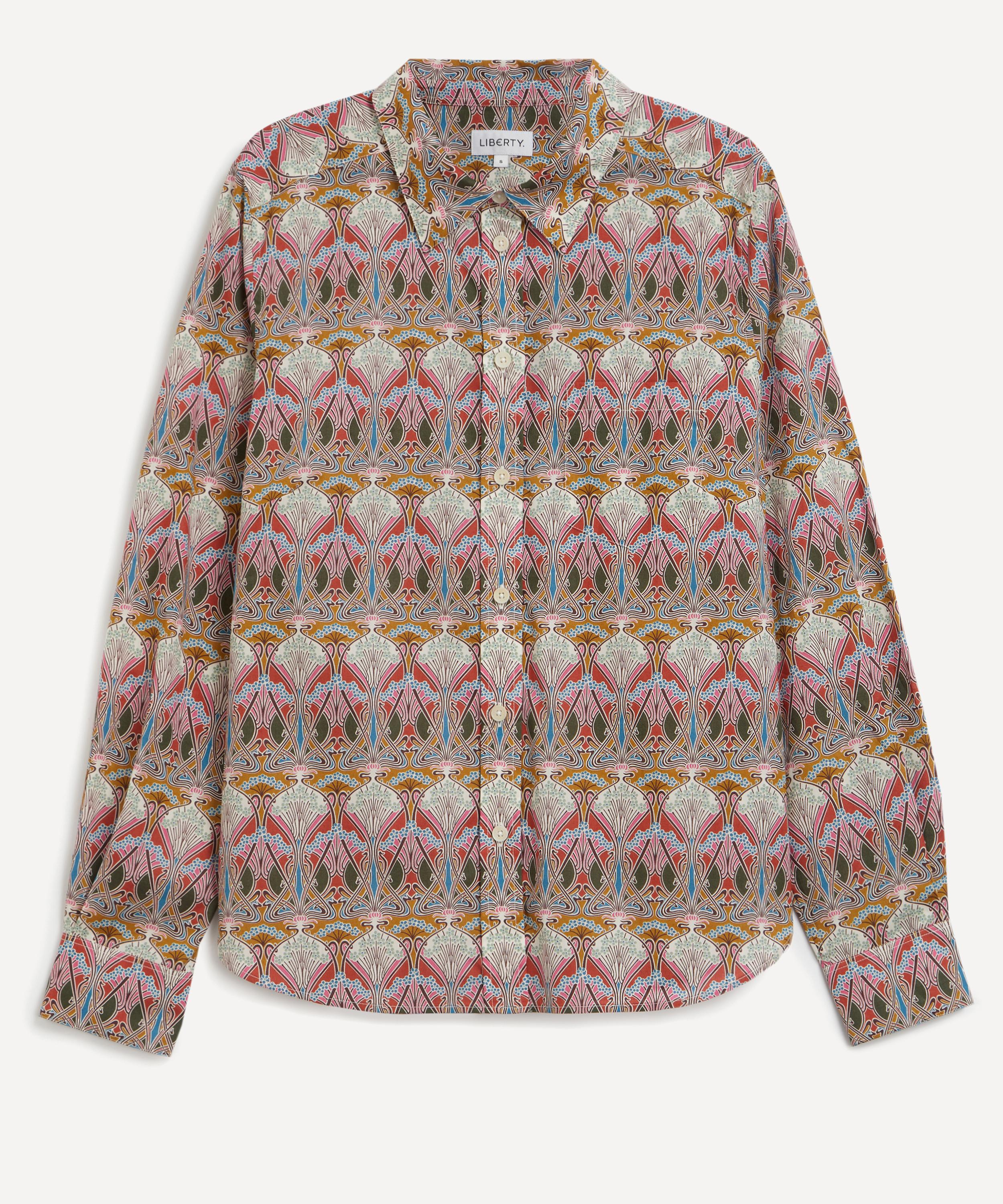 Liberty Women's Ianthe Tana Lawn Cotton Fitted Shirt In Brown