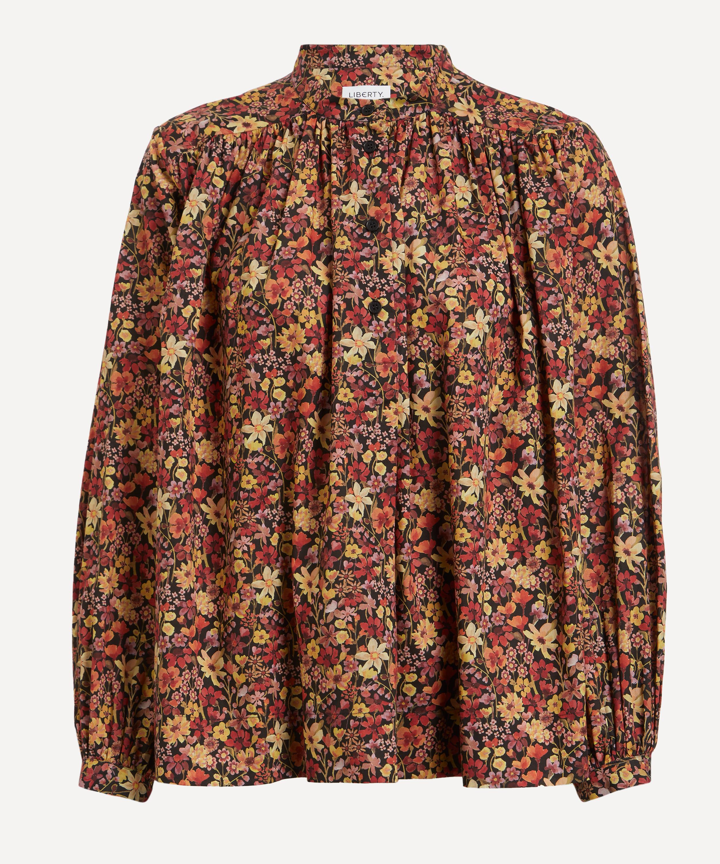 Liberty Women's Dreams Of Summer Tana Lawn Boho Shirt In Brown