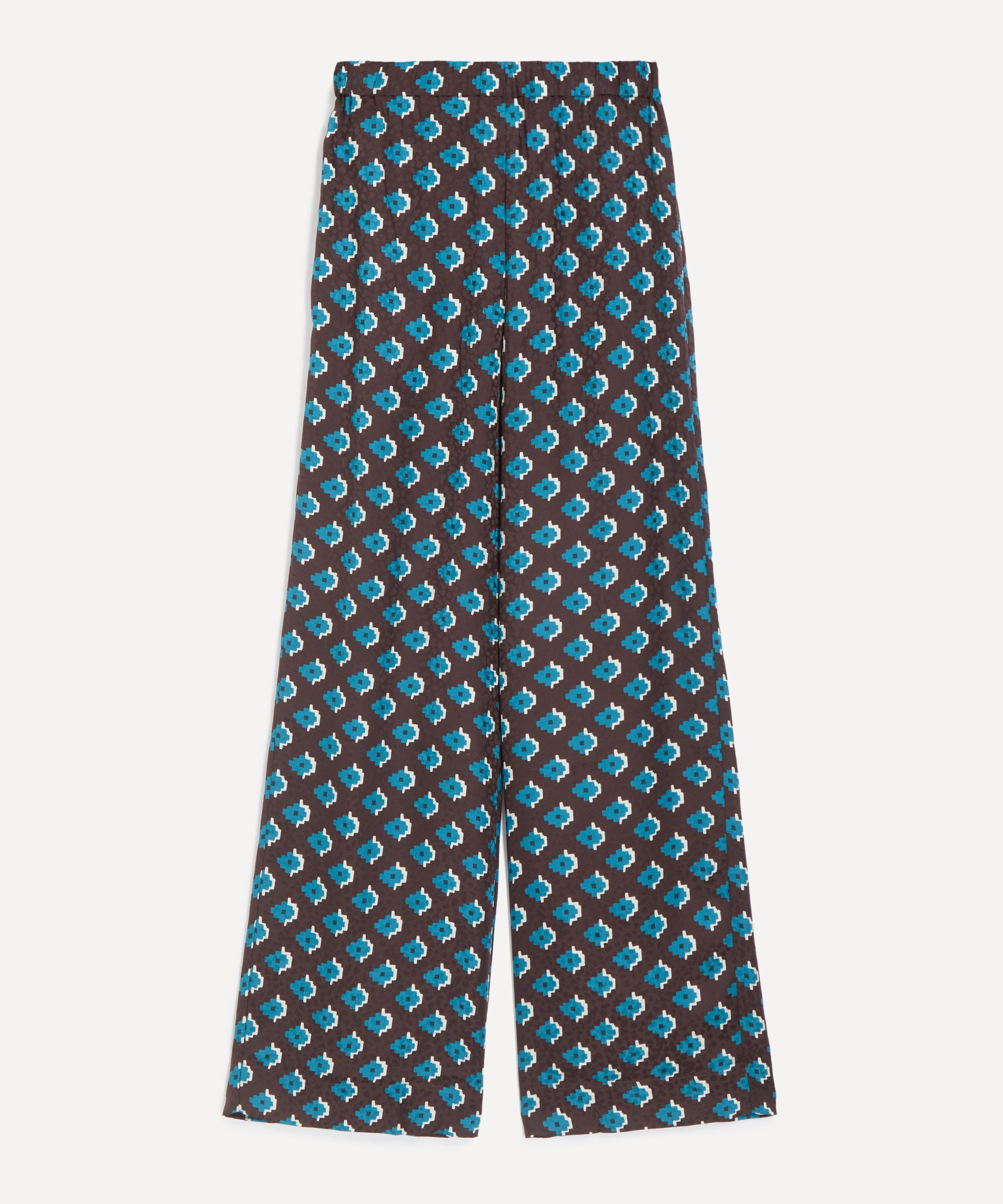 Liberty Women's Adamas Silk Palazzo Trousers In Blue