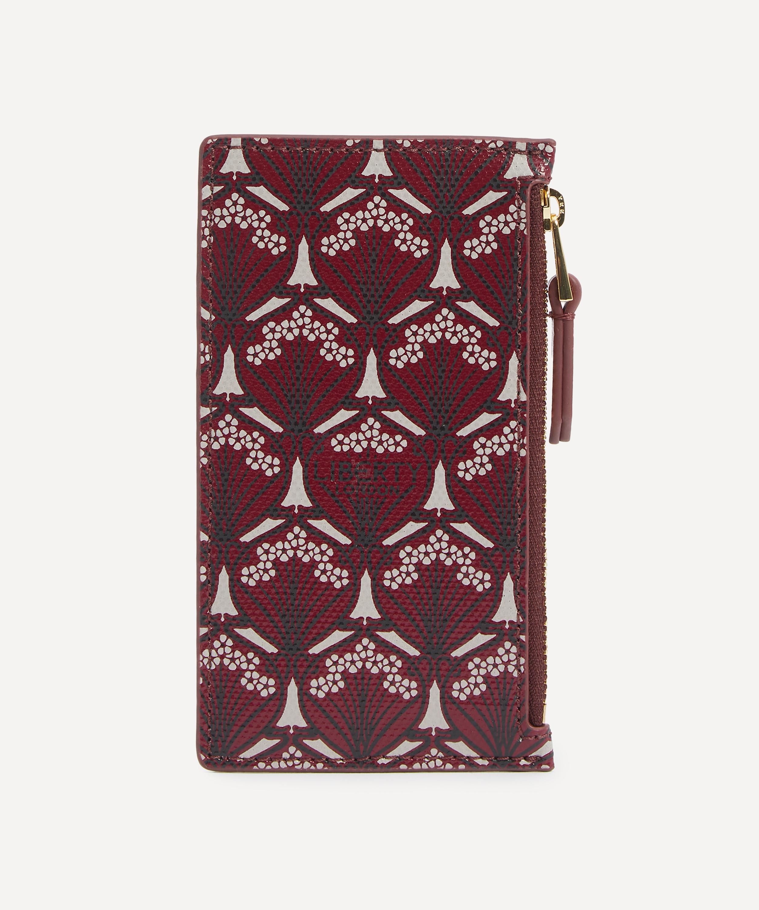 Liberty Women's Iphis Zipped Card Case In Burgundy