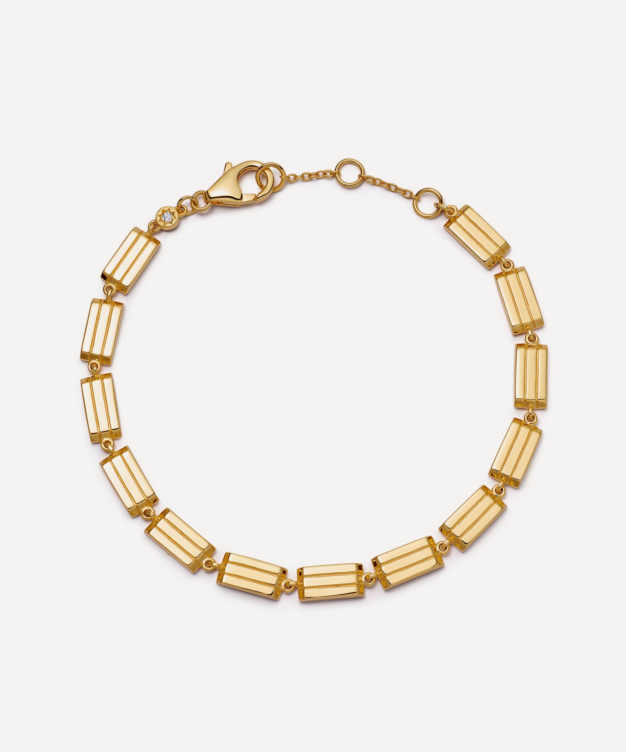 Astley Clarke 18ct Gold Plated Vermeil Silver Aubar Bold Bracelet In Gold