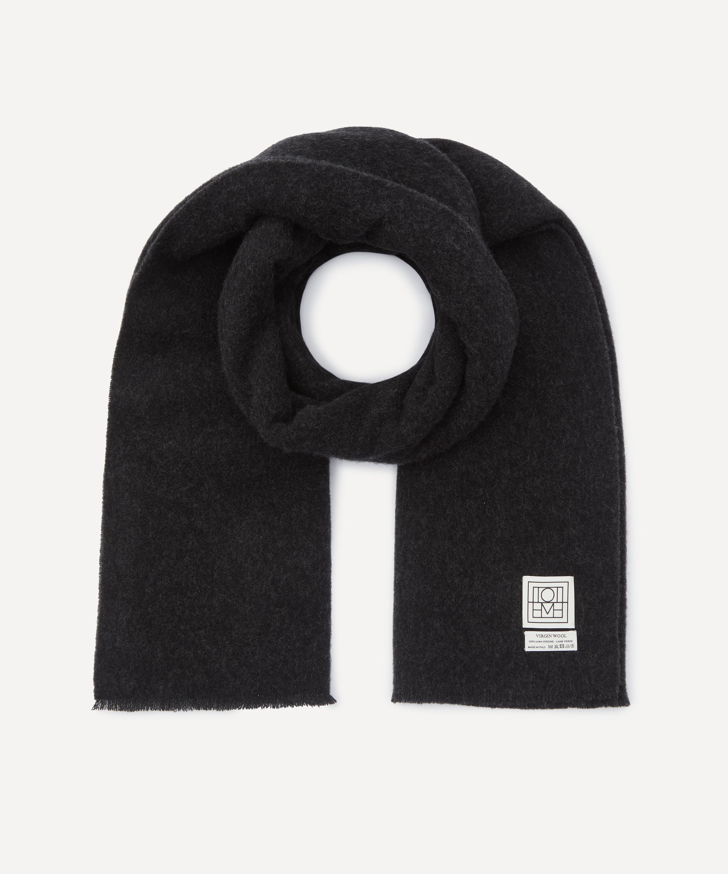 Totême Toteme Women's Wide Classic Wool Scarf In Gray