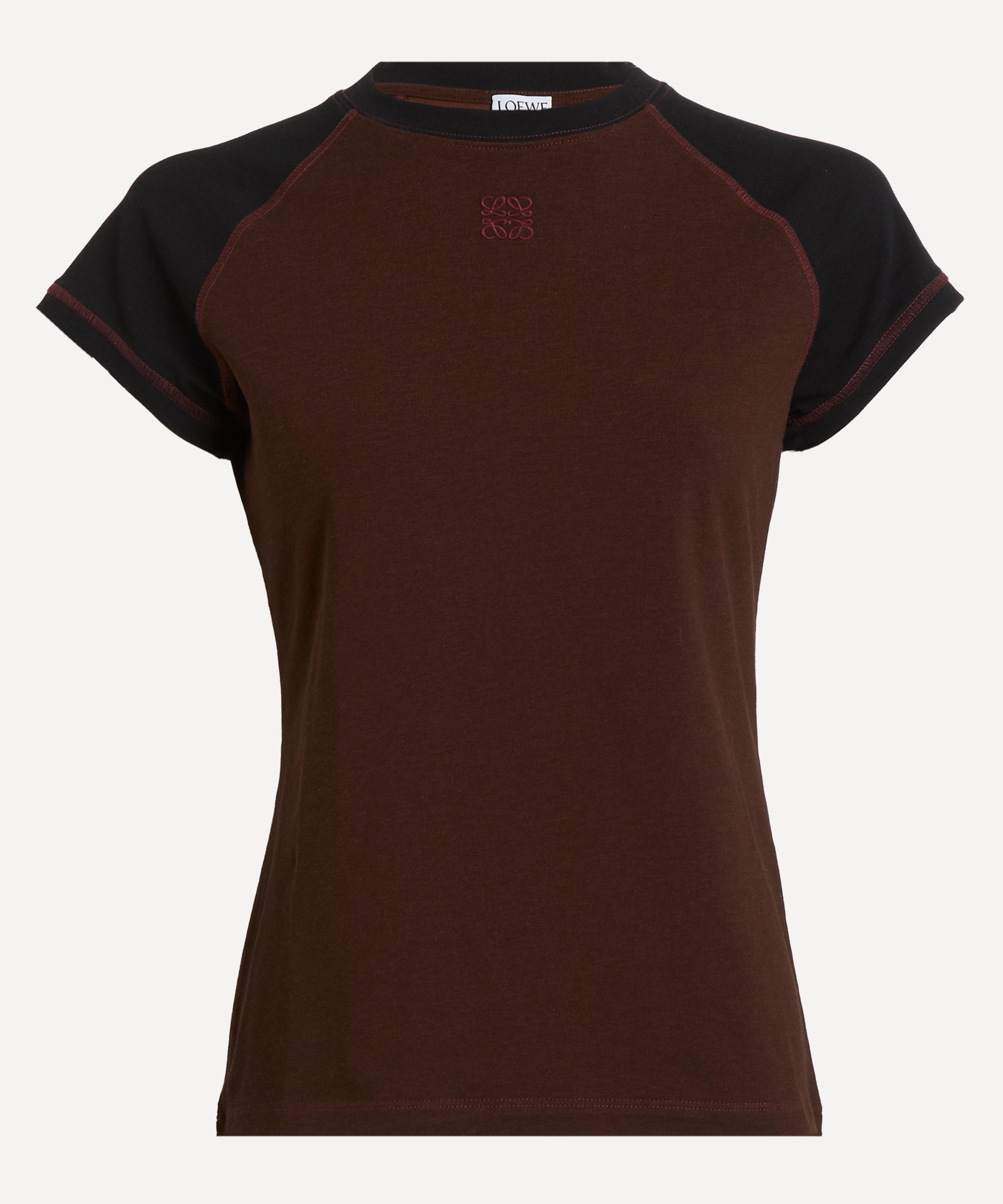 Loewe Women's Anagram Ringer T-shirt In Brown