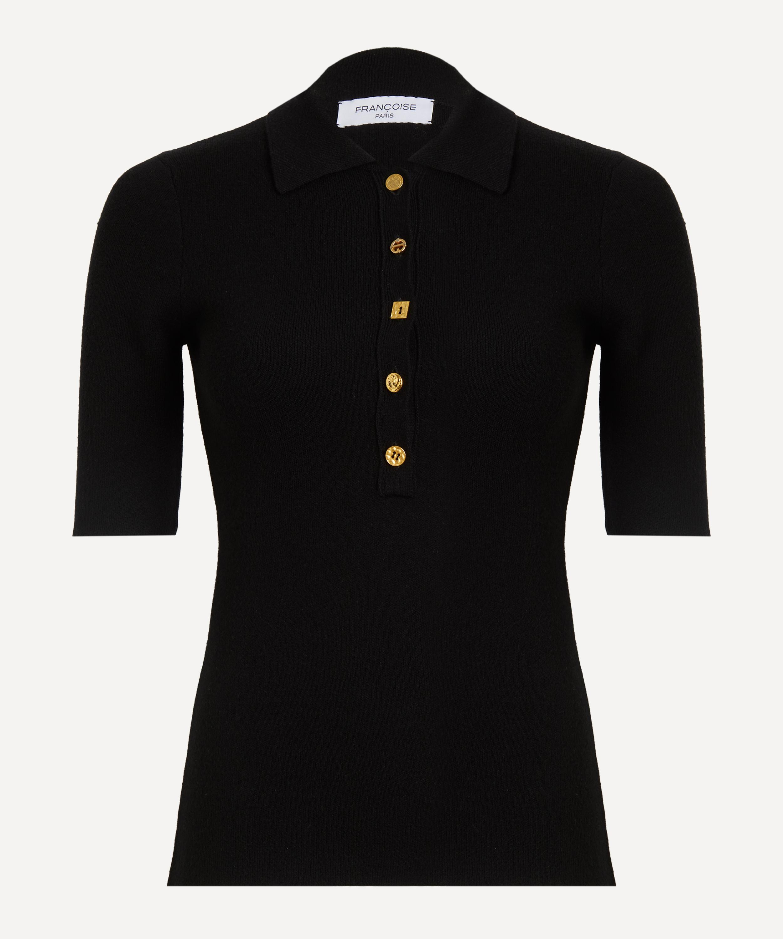 Francoise Women's Pia Wool Polo In Black