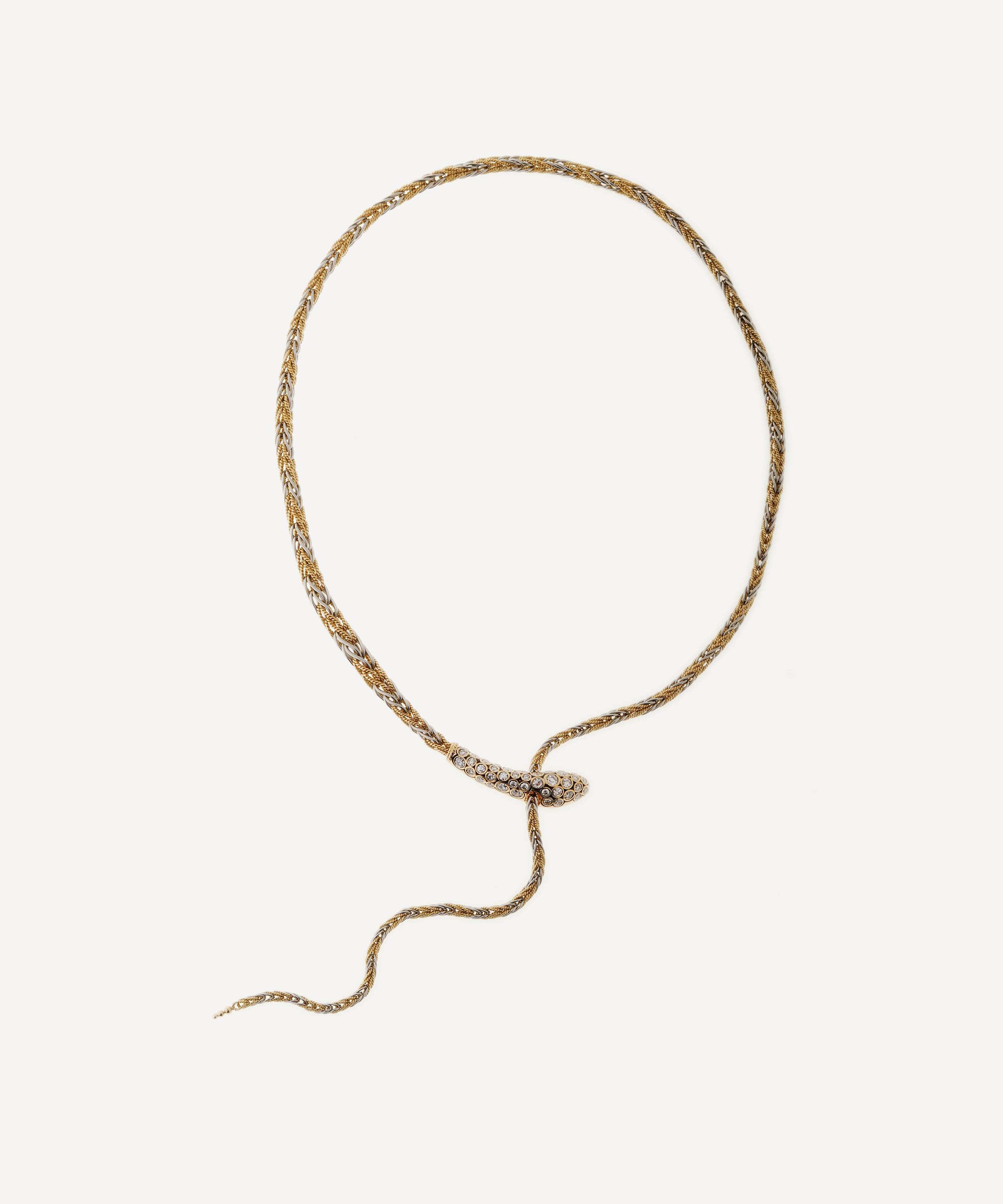 Selim Mouzannar 18ct Gold Basilisk Diamond Necklace In Multi