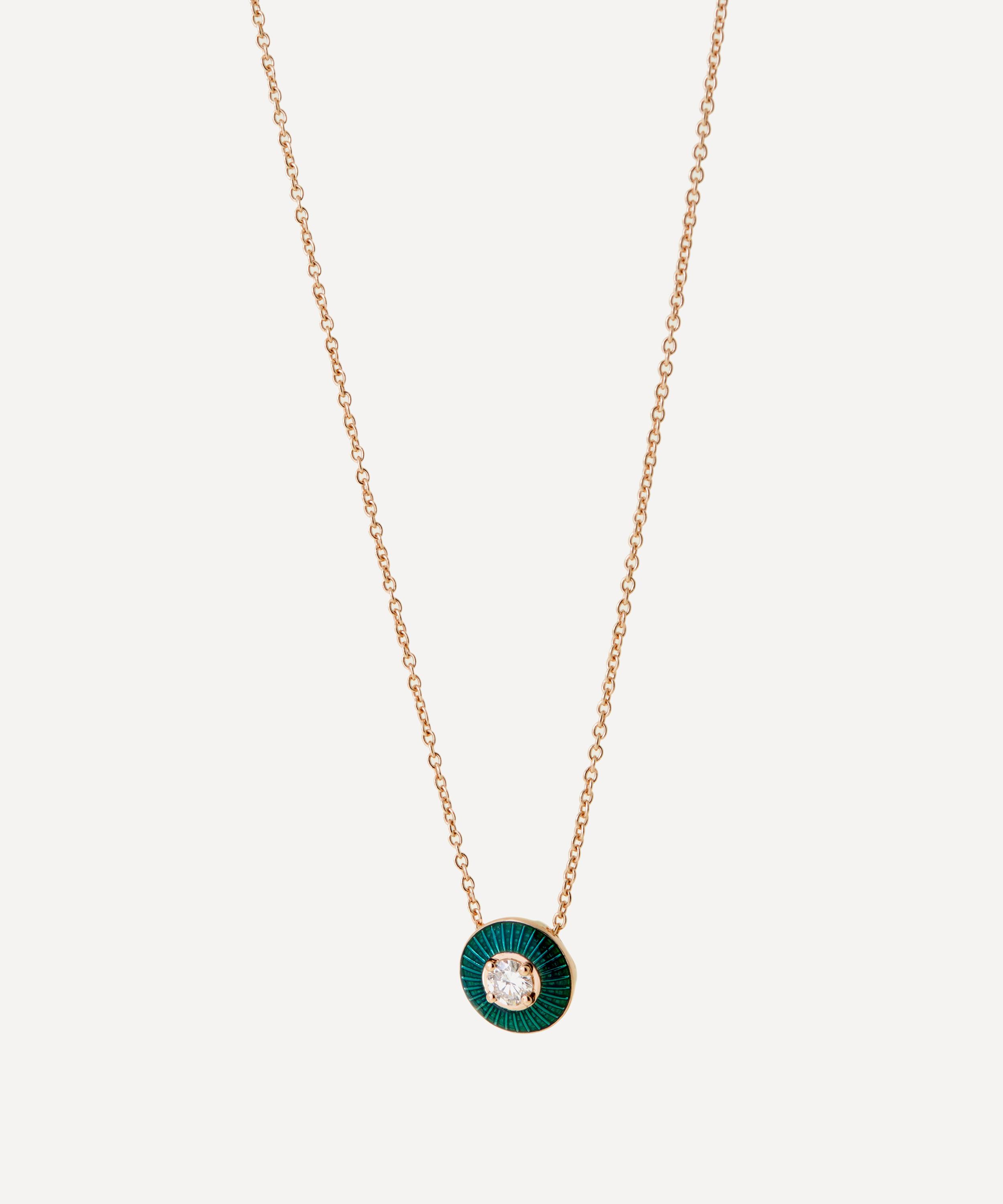 Selim Mouzannar 18ct Rose Gold Mina Pendant Necklace In Multi