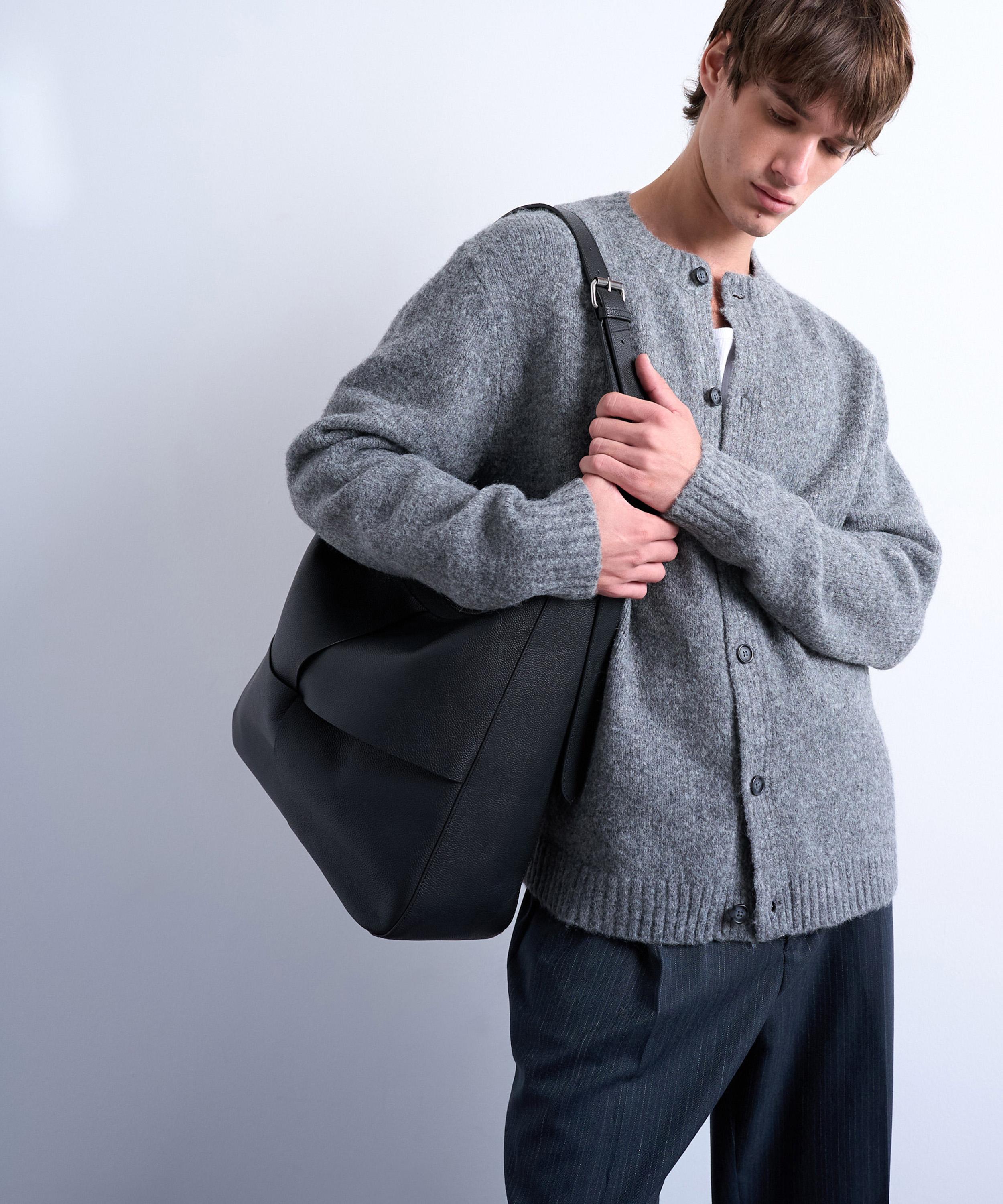 Topman Mens Grey Crew-neck Cardigan In Grey