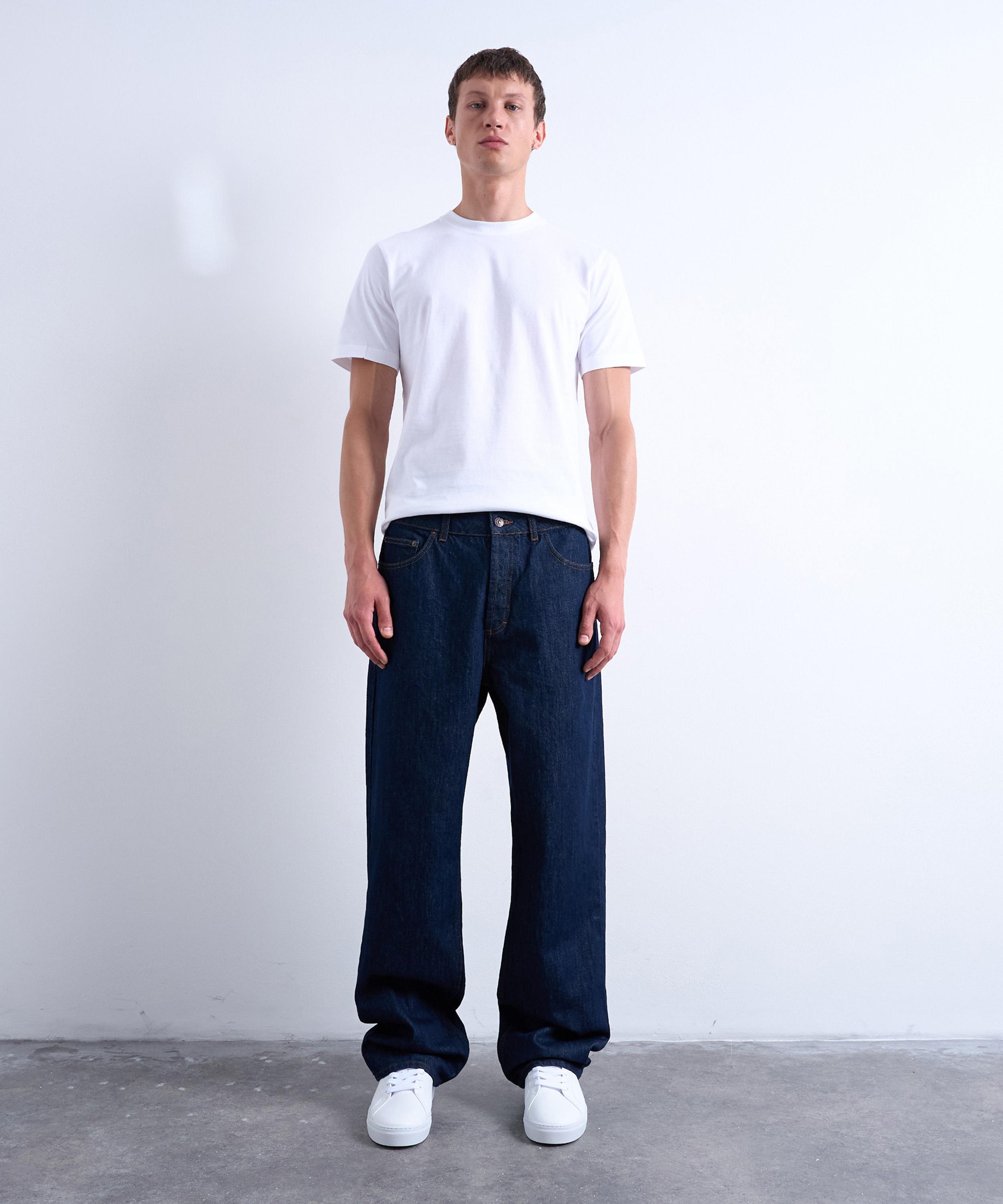 Topman Mens Black Rigid Baggy Jeans In Brown