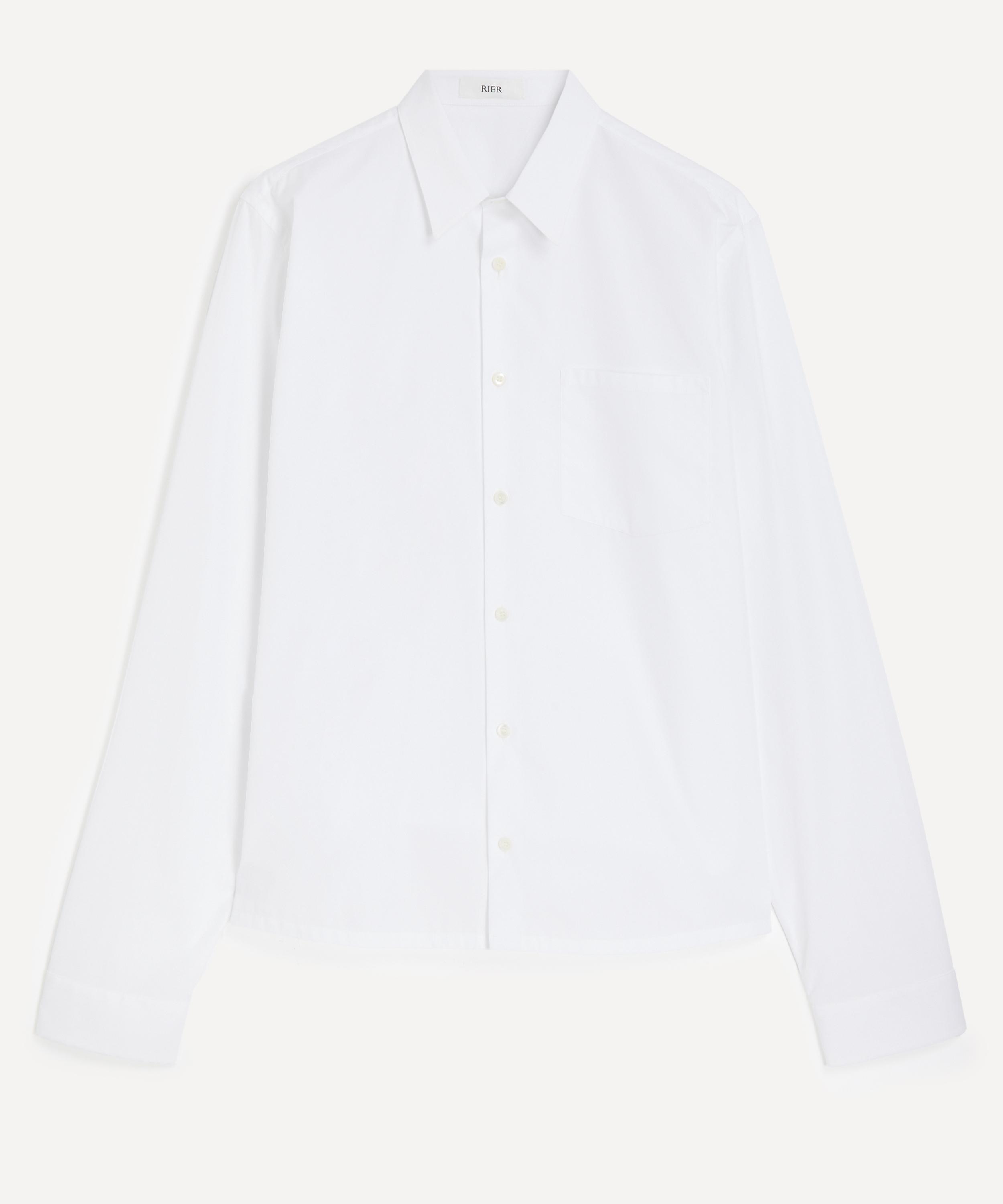 Rier Mens White Poplin Shirt