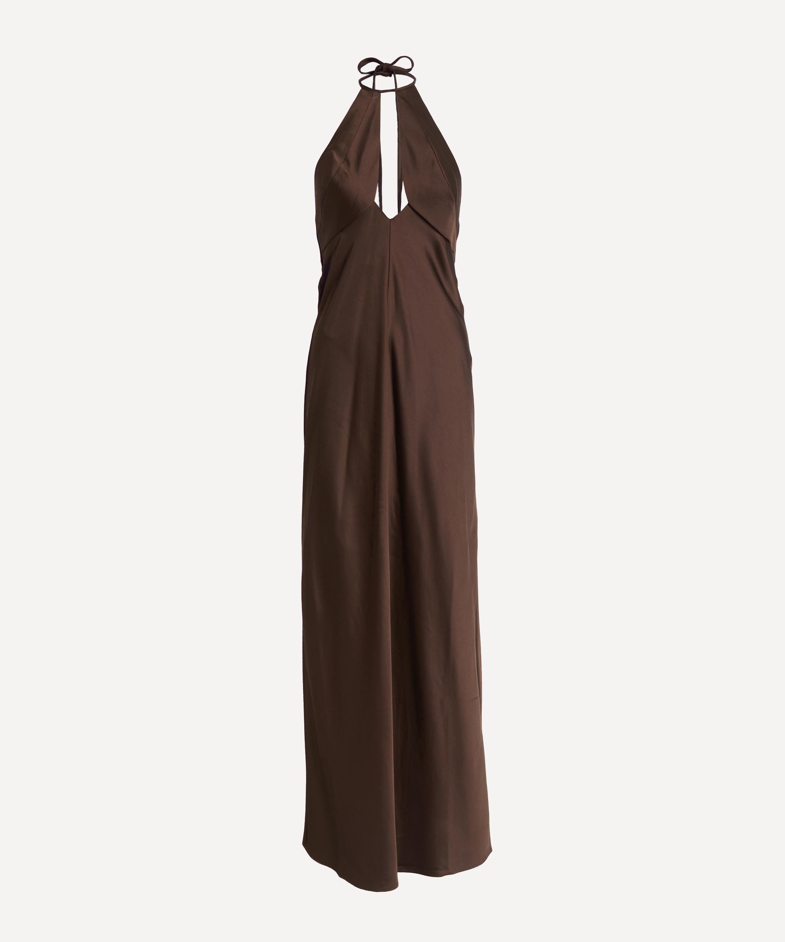 Significant Other Becca Halter Dress In Brown