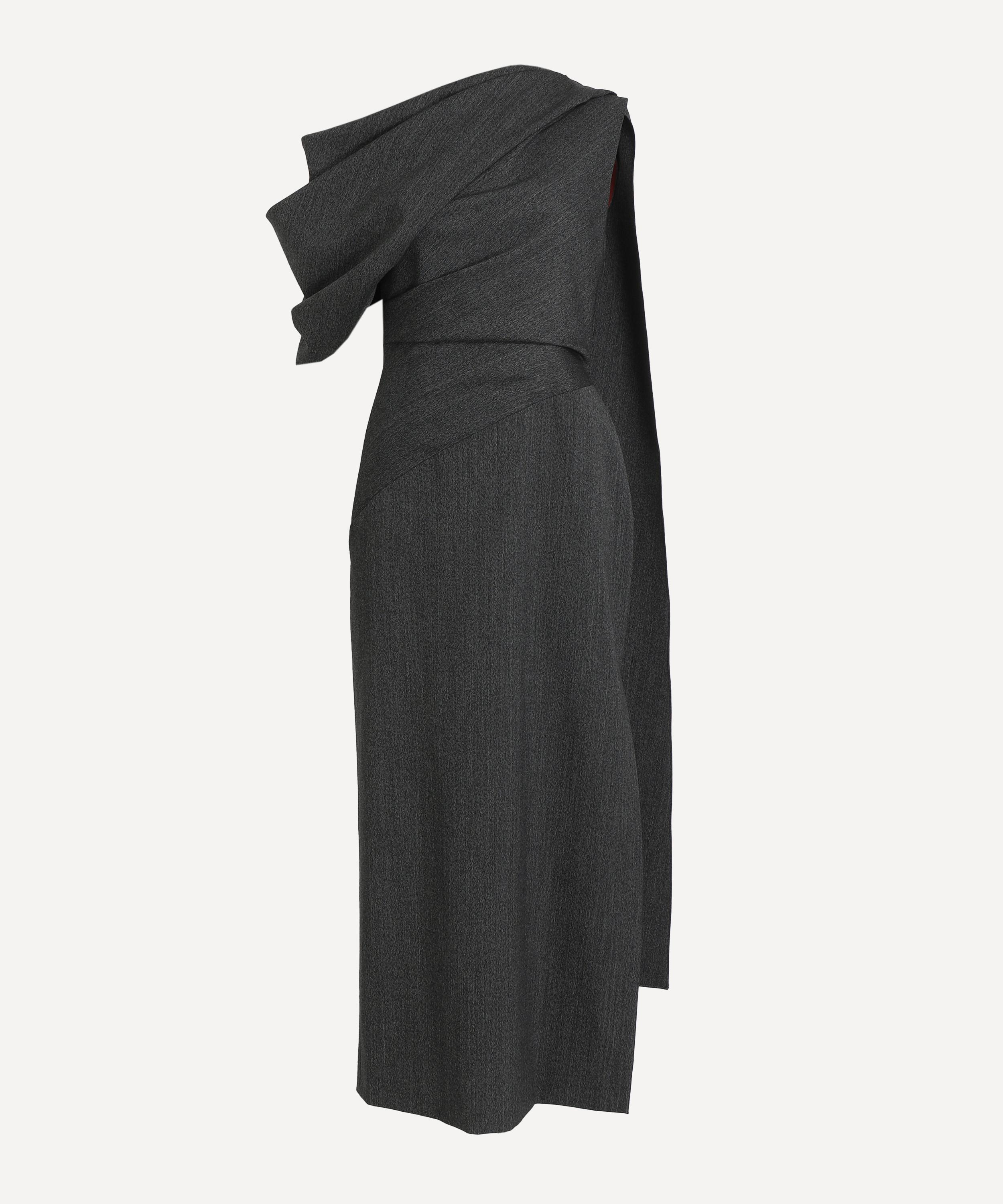 Roksanda Women's Maite Wool Midi Dress In Gray