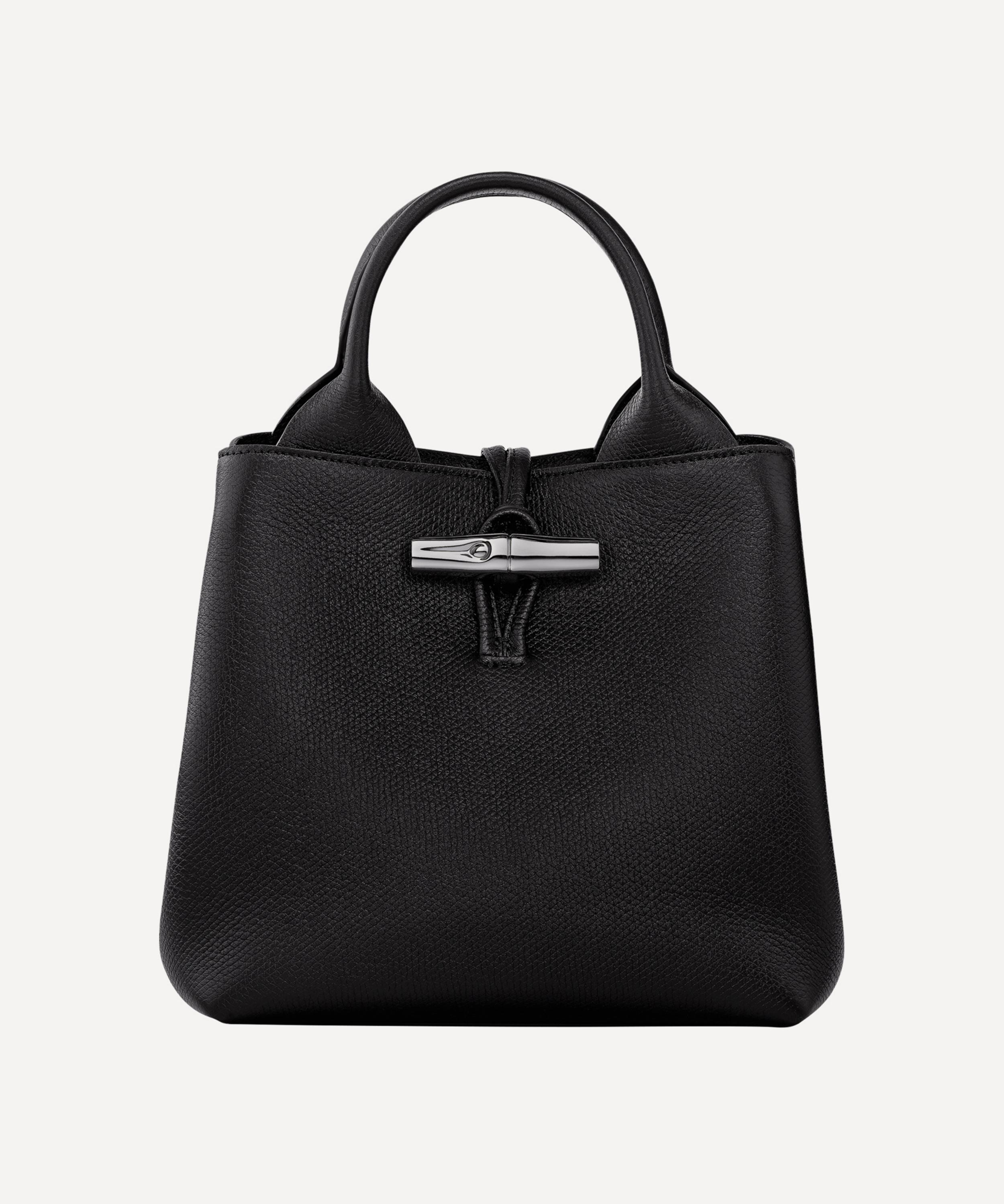 Longchamp Women's Small Le Roseau Top Handle Bag In Black