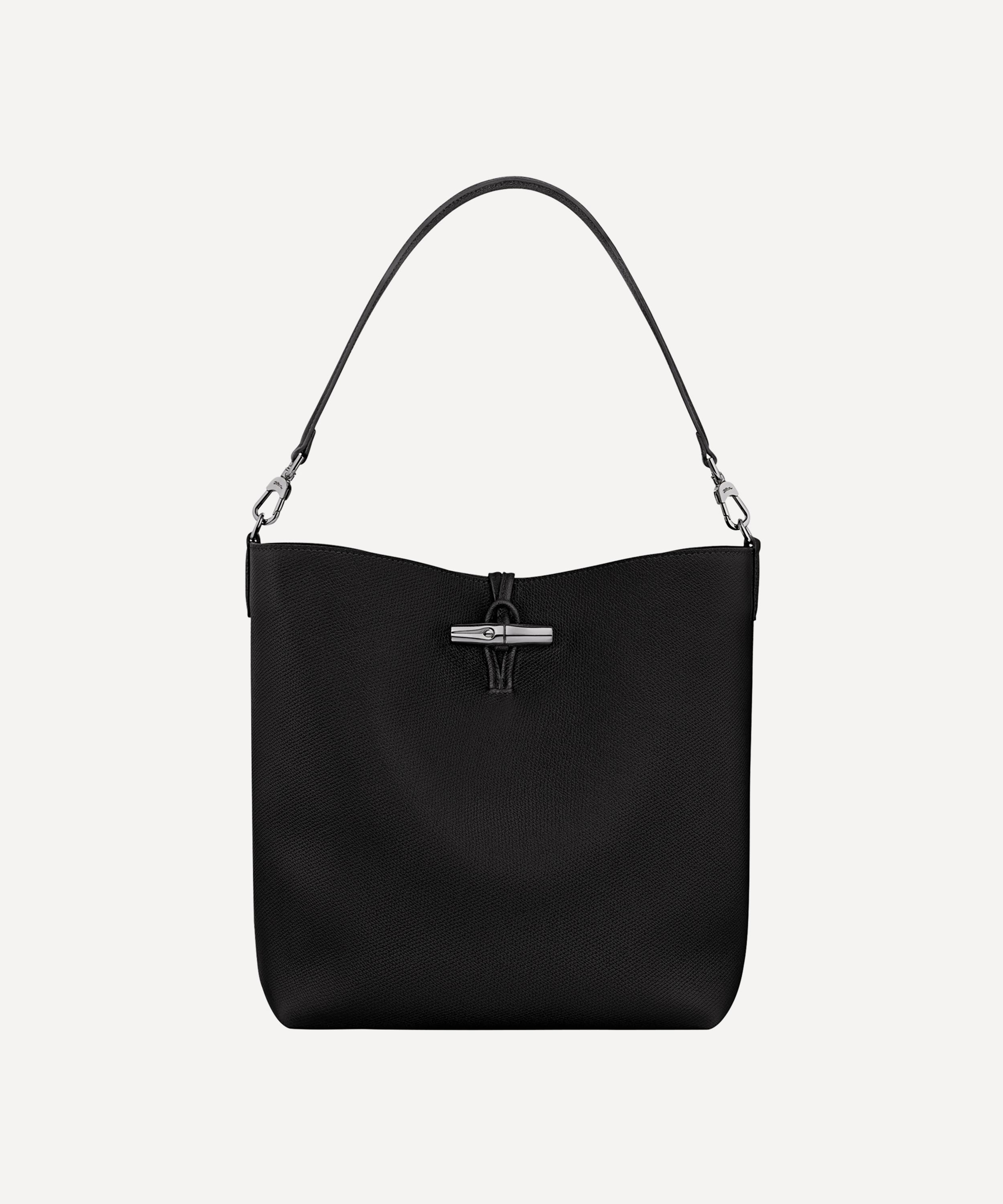 Longchamp Women's Medium Le Roseau Hobo Bag In Black