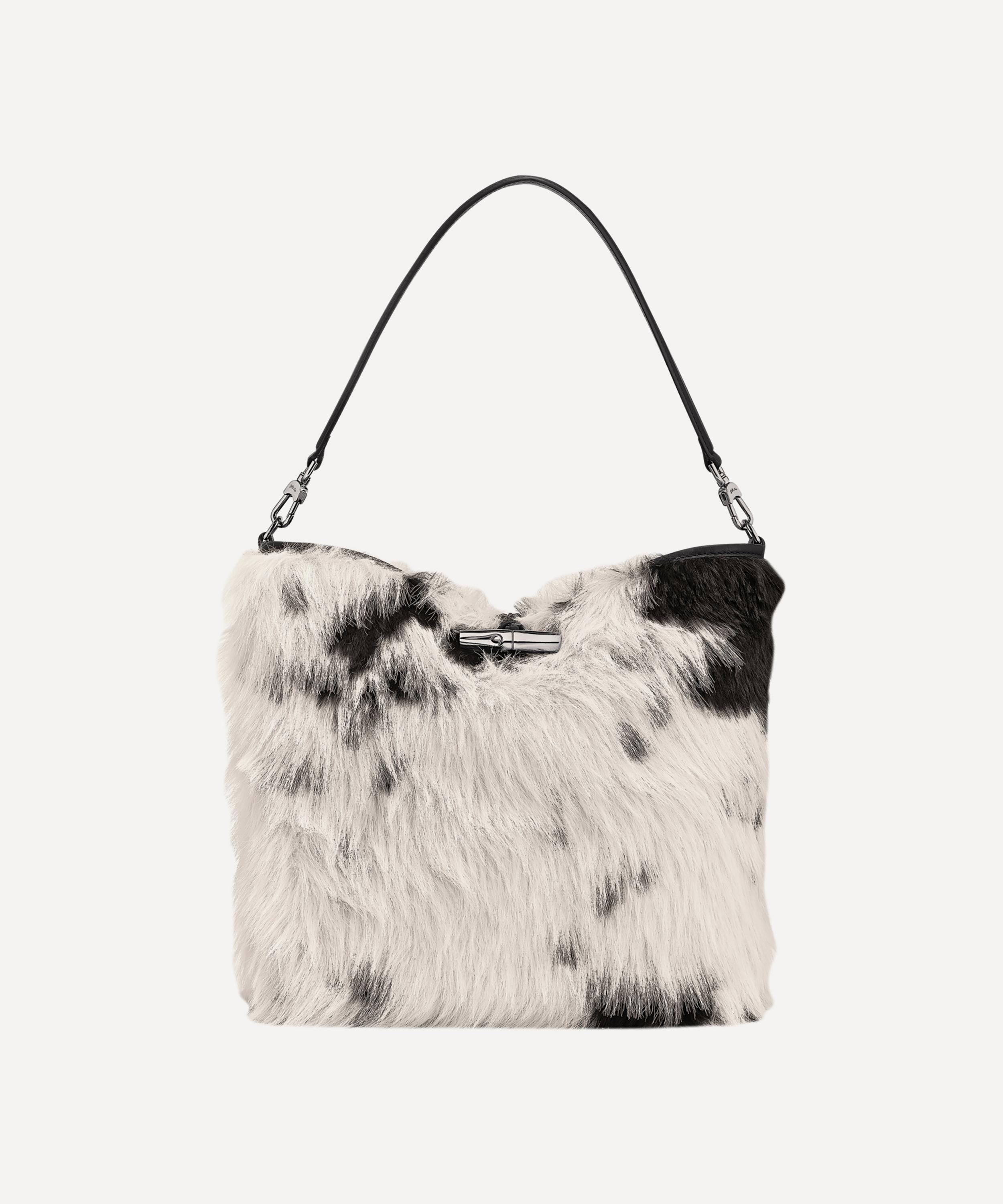 Longchamp Women's Le Roseau Toile Fourrure Hobo Bag In Multi