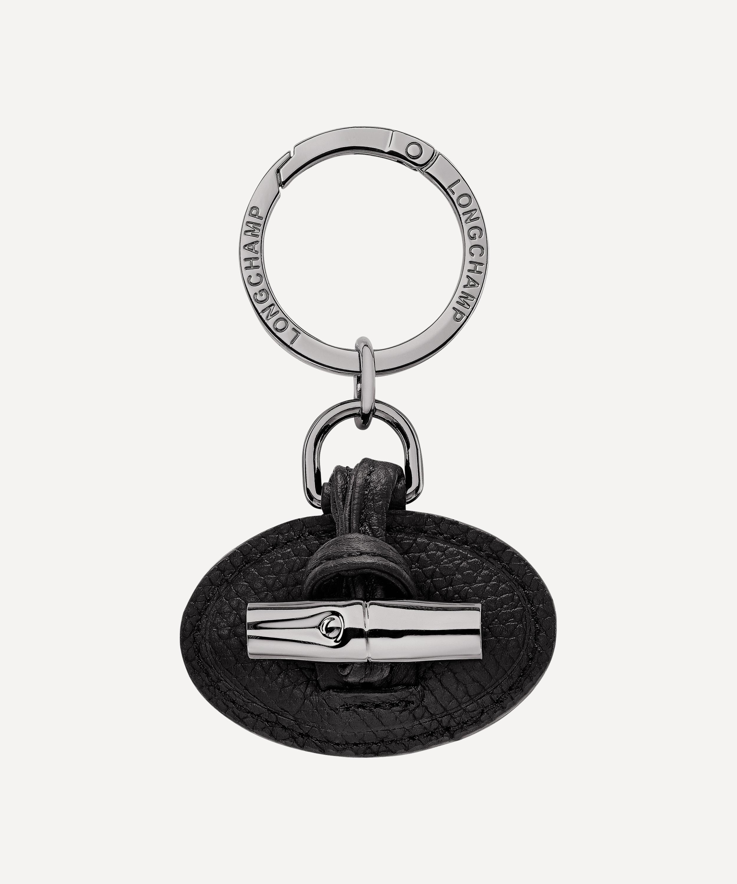 Longchamp Women's Le Roseau Keyring In Black