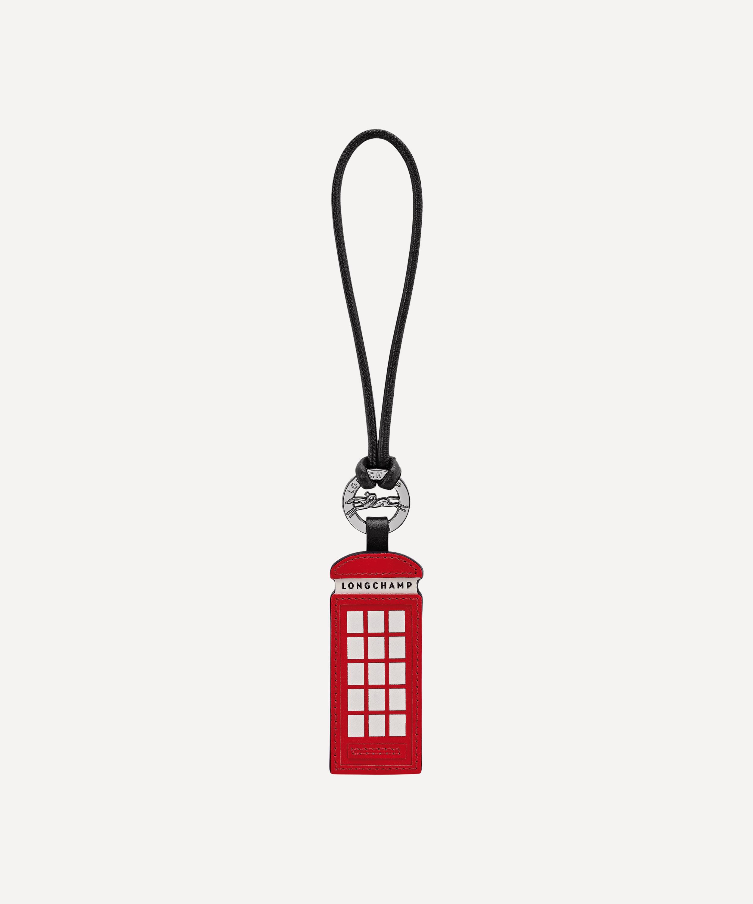 Longchamp Women's London Red Phone Booth Keyring In Red