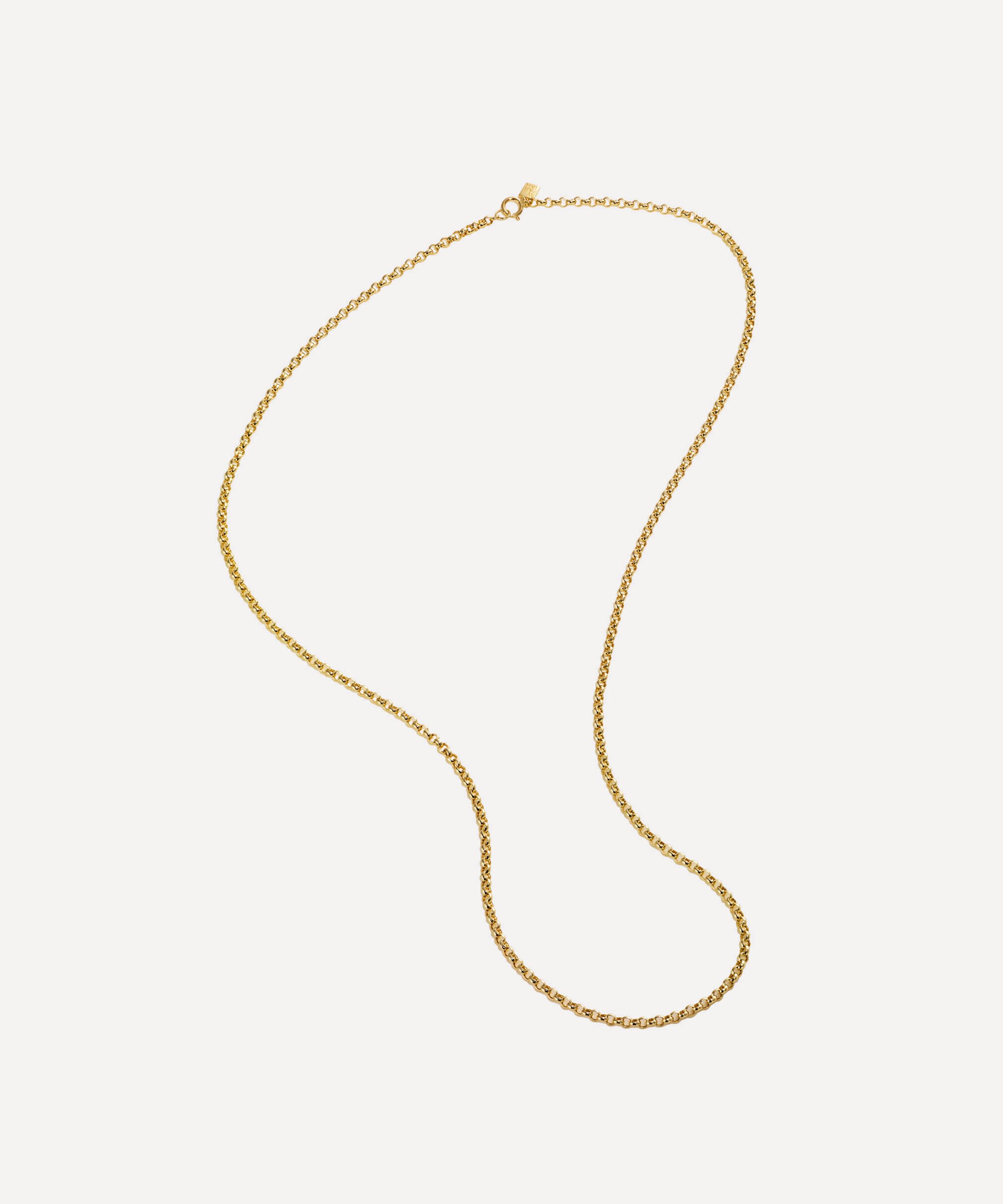 By Pariah 14ct Gold Long Belcher Chain Necklace In Gold