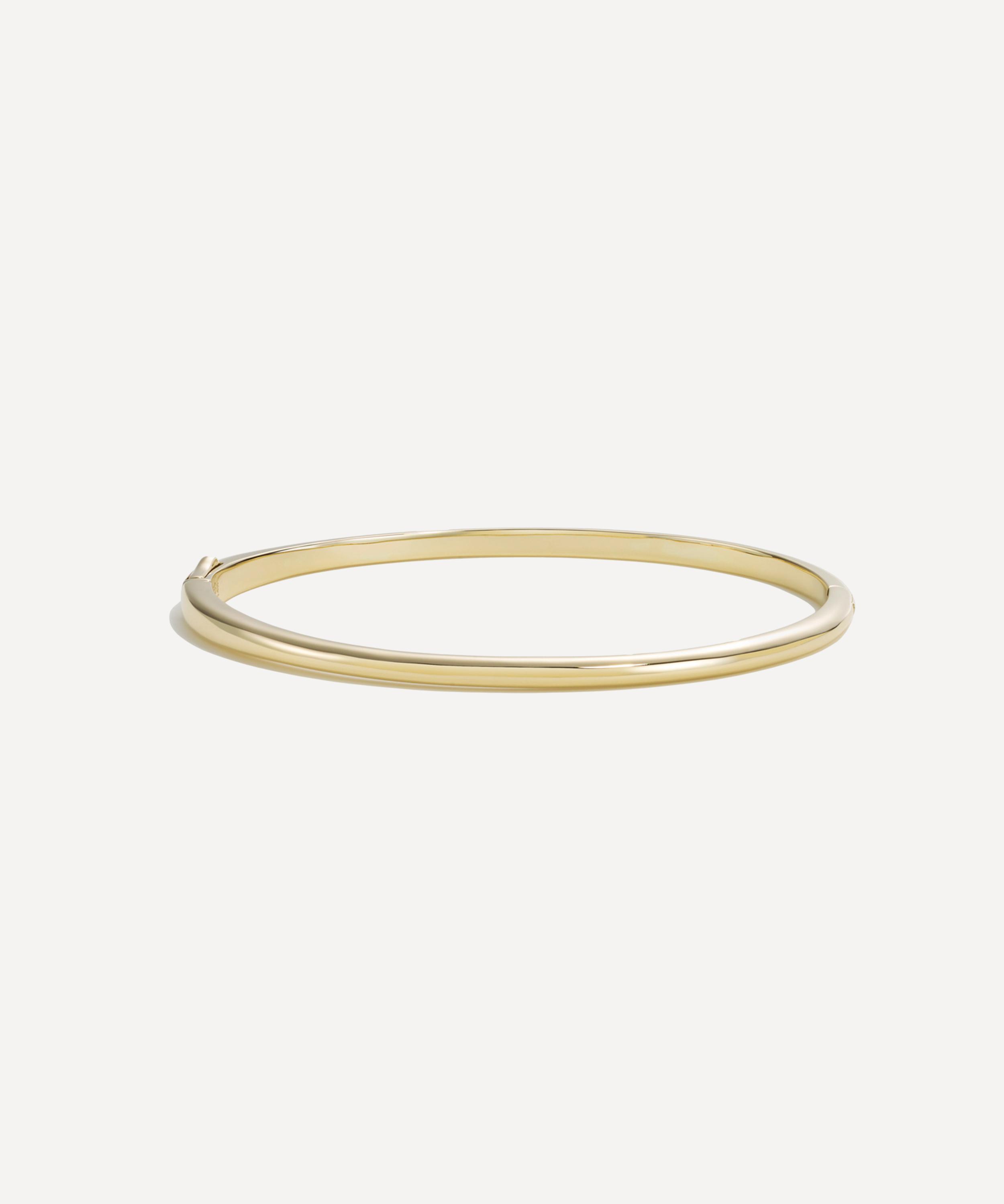 By Pariah 14ct Gold Classic Bangle Bracelet