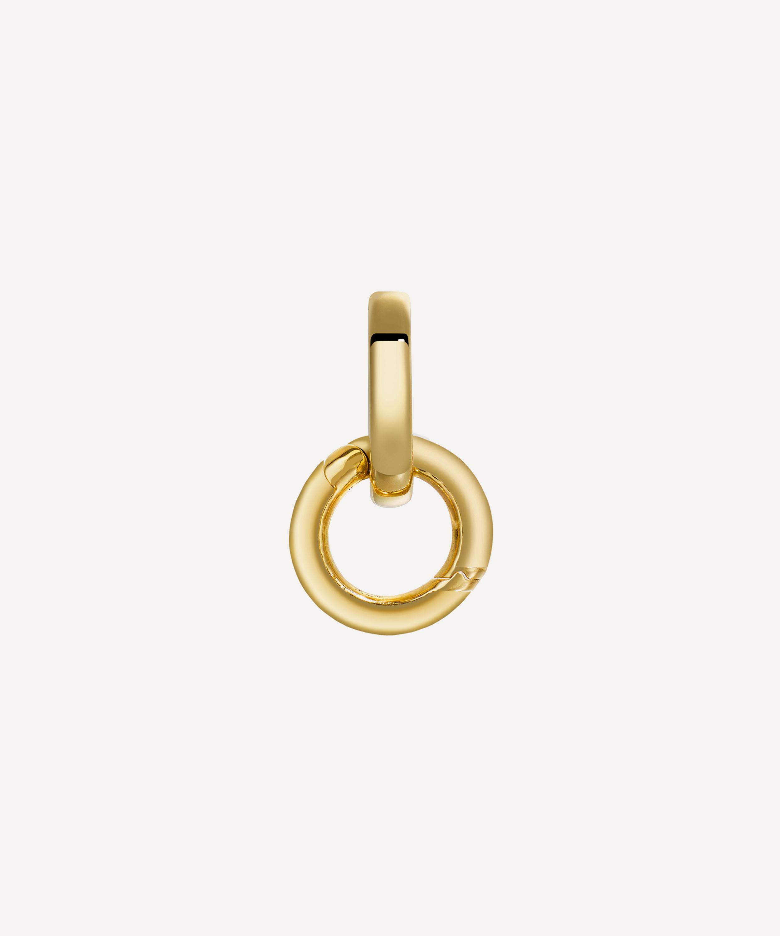 By Pariah 14ct Gold Double Diamond Connector Link In Gold