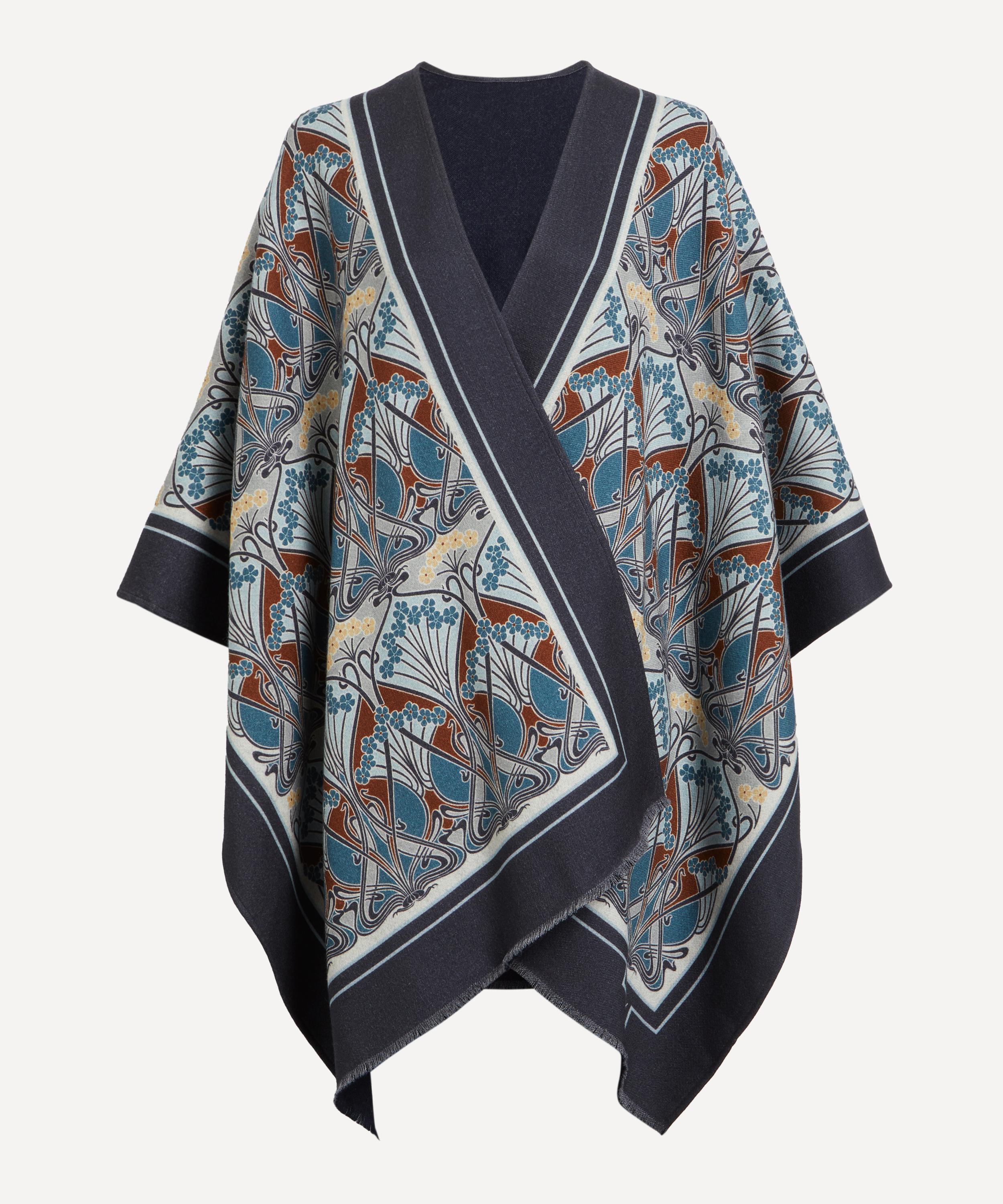 Liberty Women's Ianthe 160x140 Wool Cape In Blue
