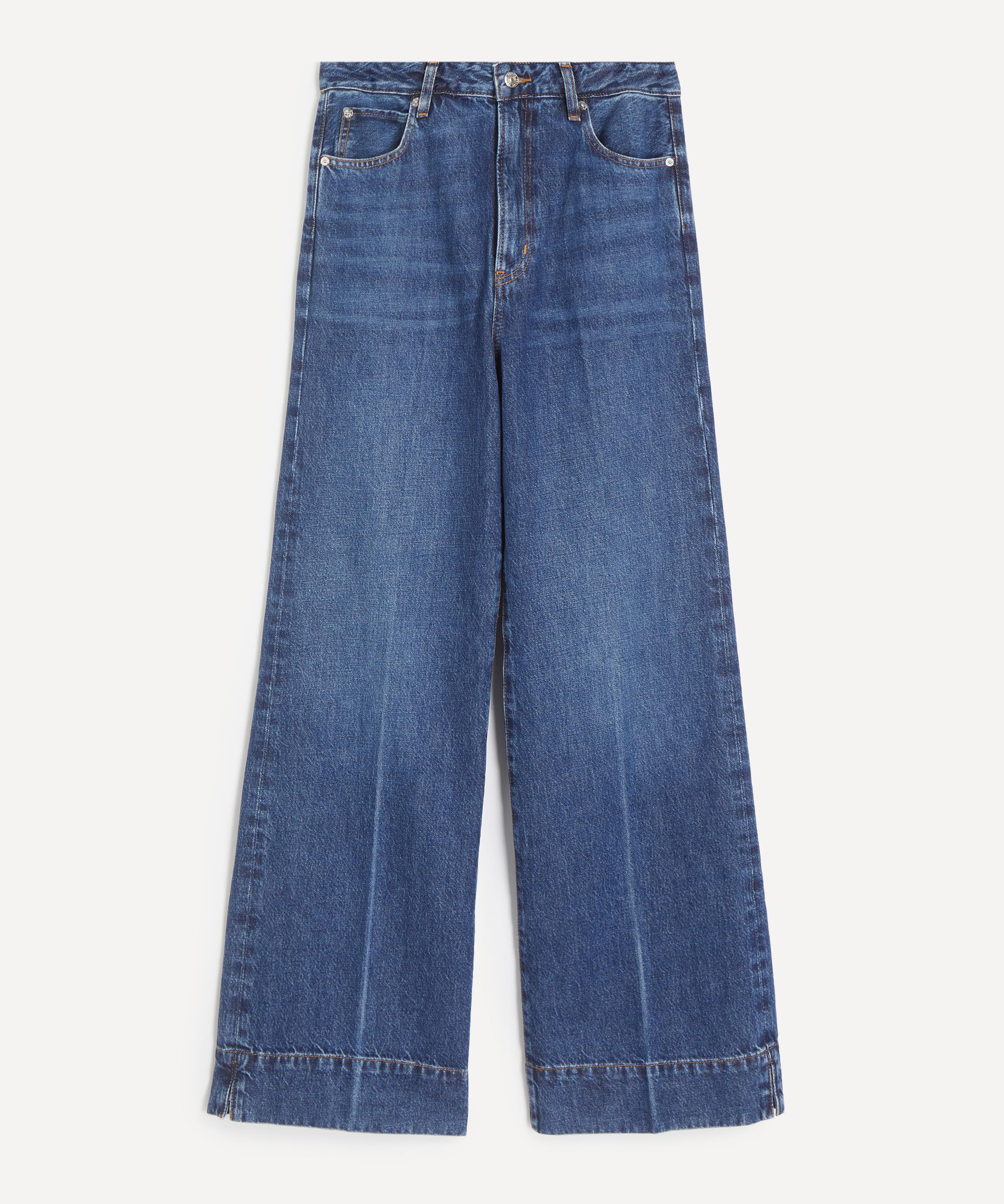 Frame Women's Slice Flared Jeans In Blue