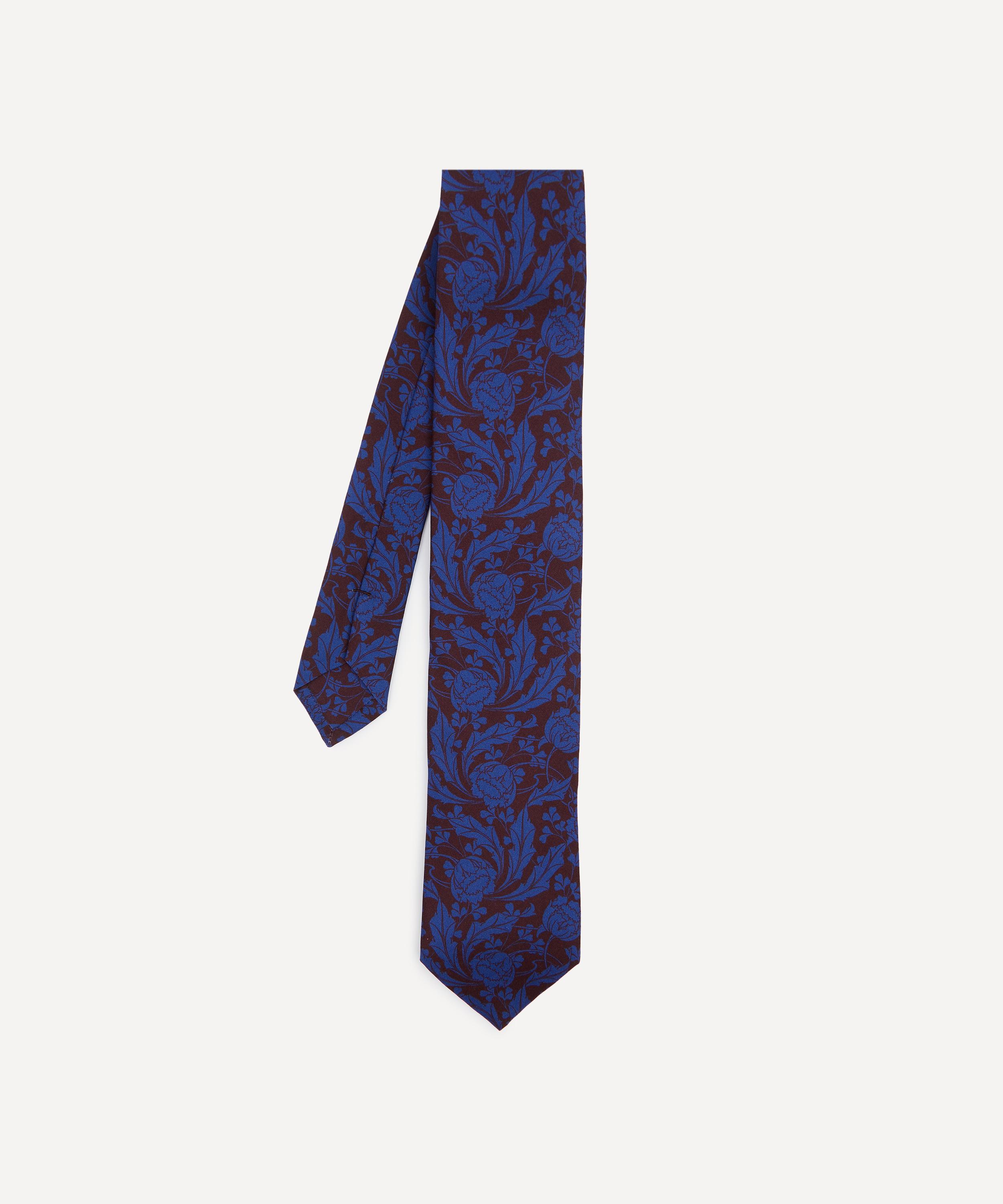 Liberty Mens Ezra Venus Silk Tie In Blue