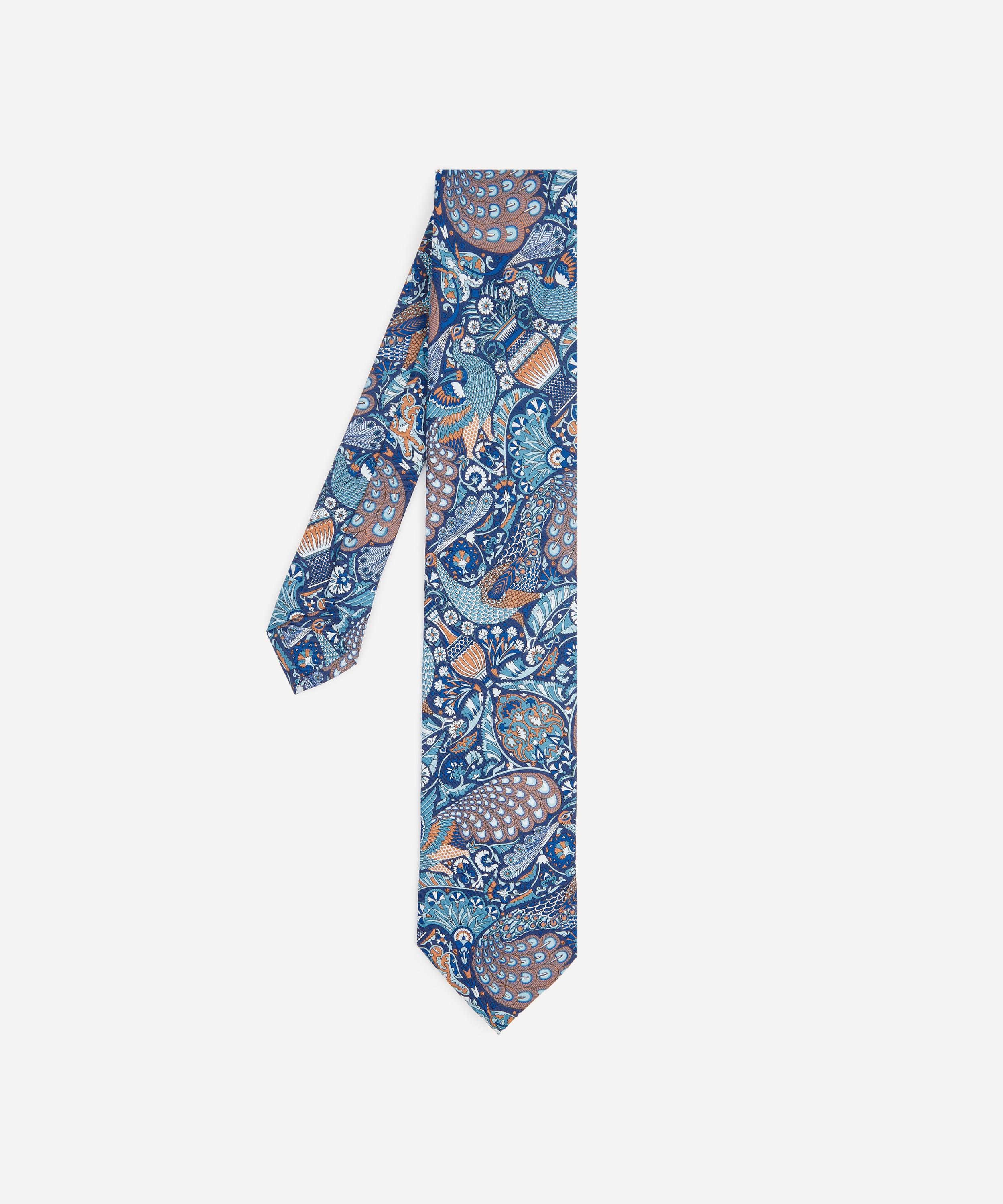 Liberty Mens Oscars Palace Silk Tie In Blue