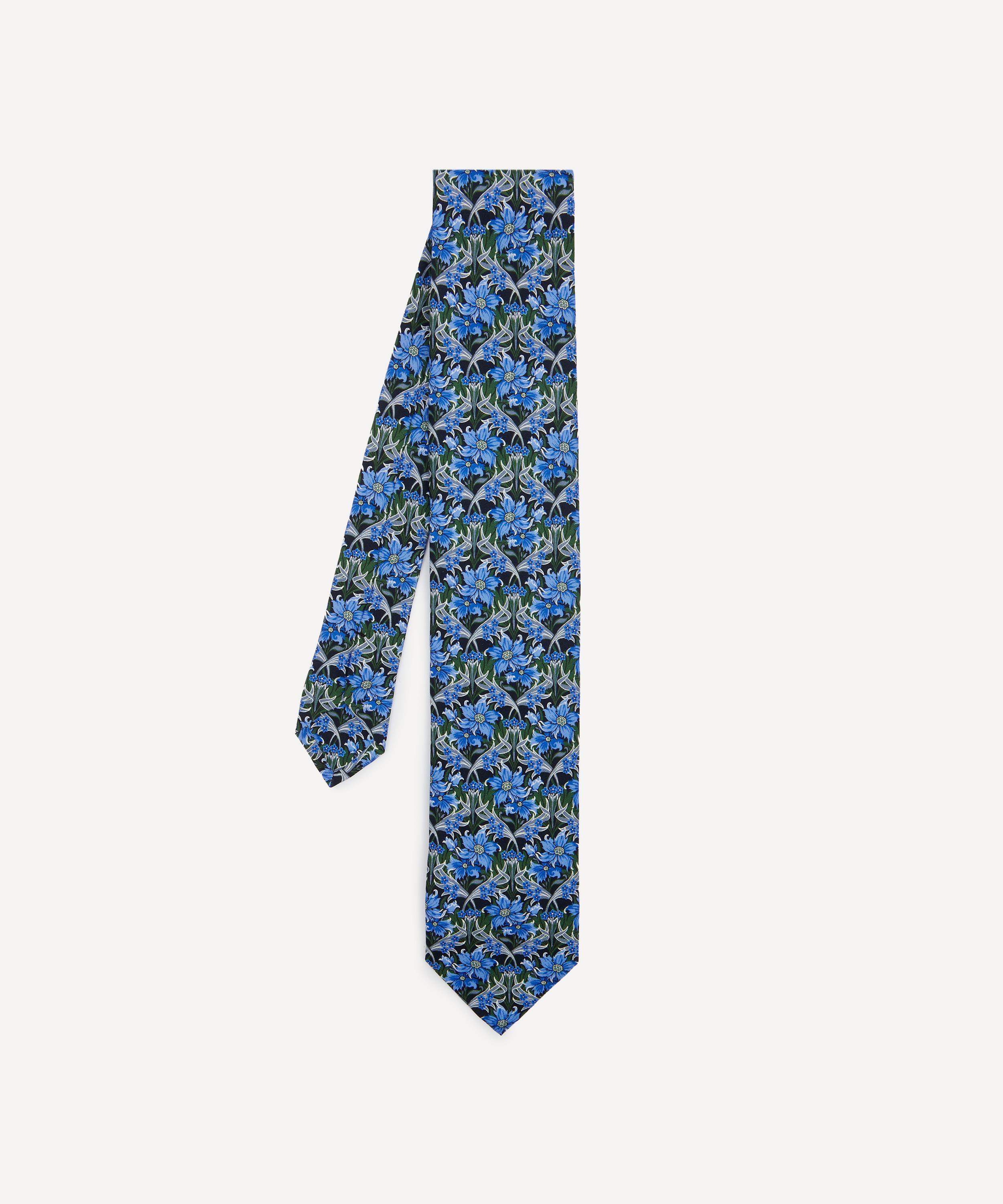 Liberty Mens Webb Mews Silk Tie In Blue