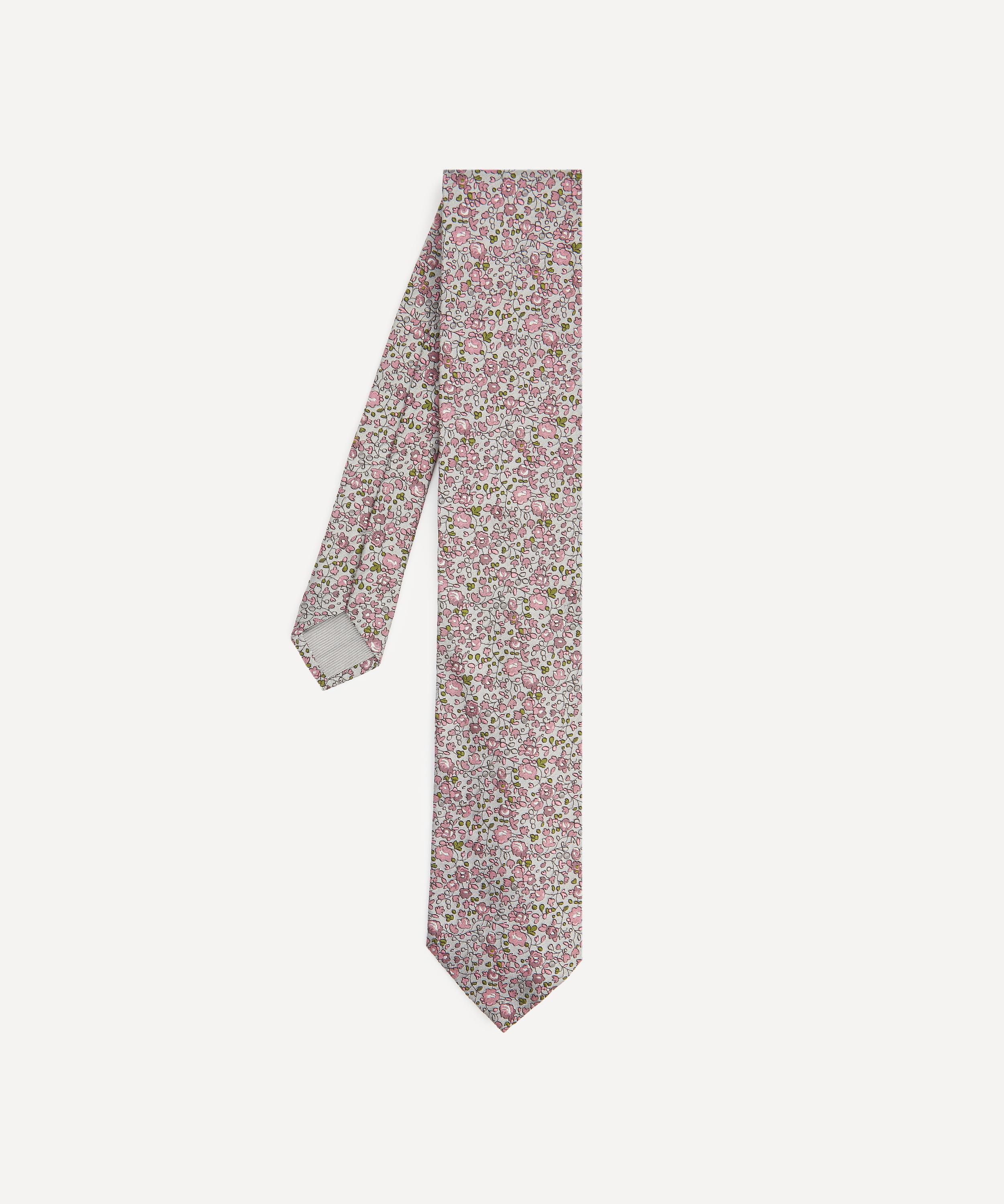 Liberty Mens Eloise Jacquard Tie In Neutral