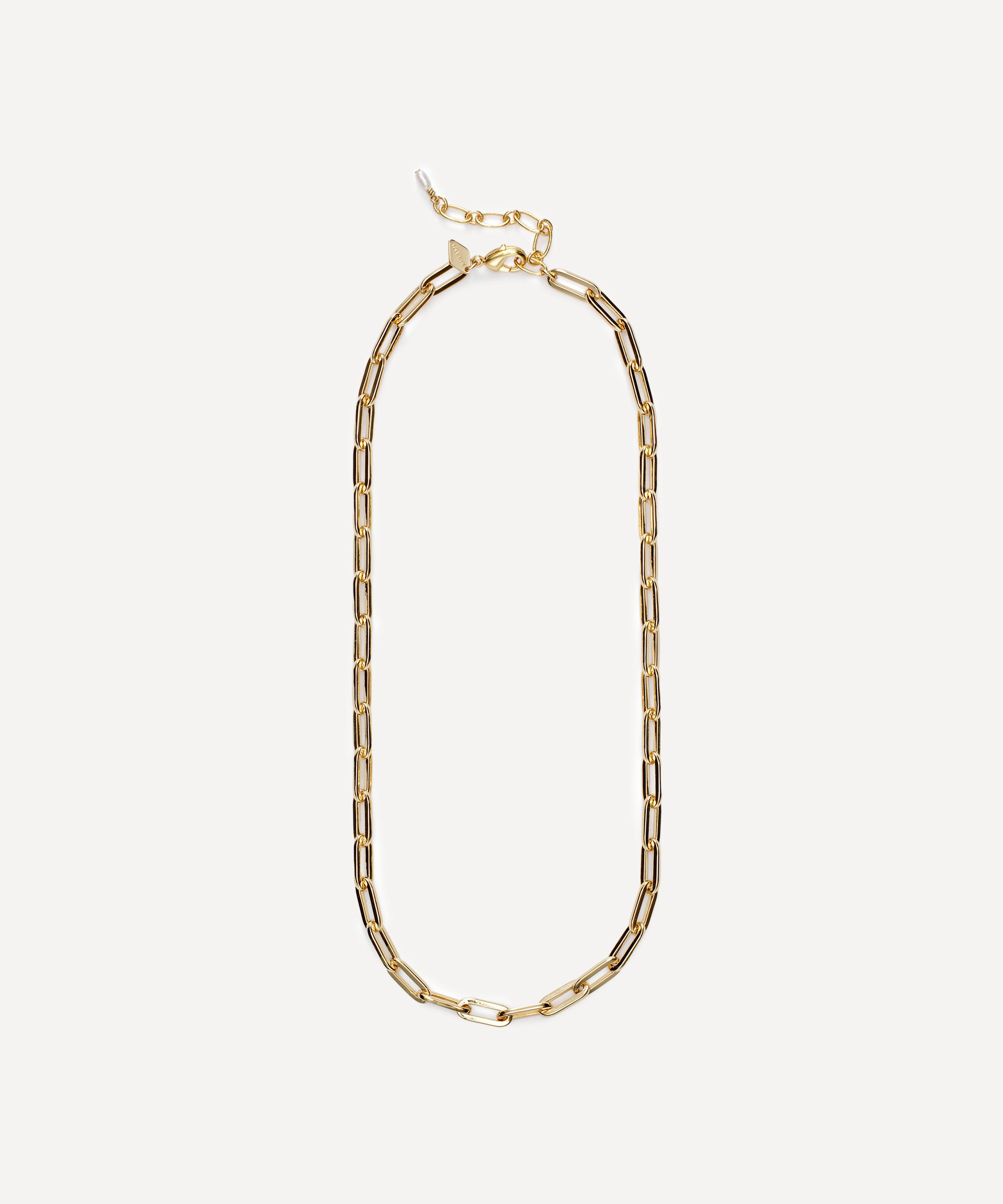 Anni Lu 18ct Gold-plated Golden Hour Chain Necklace In Gold