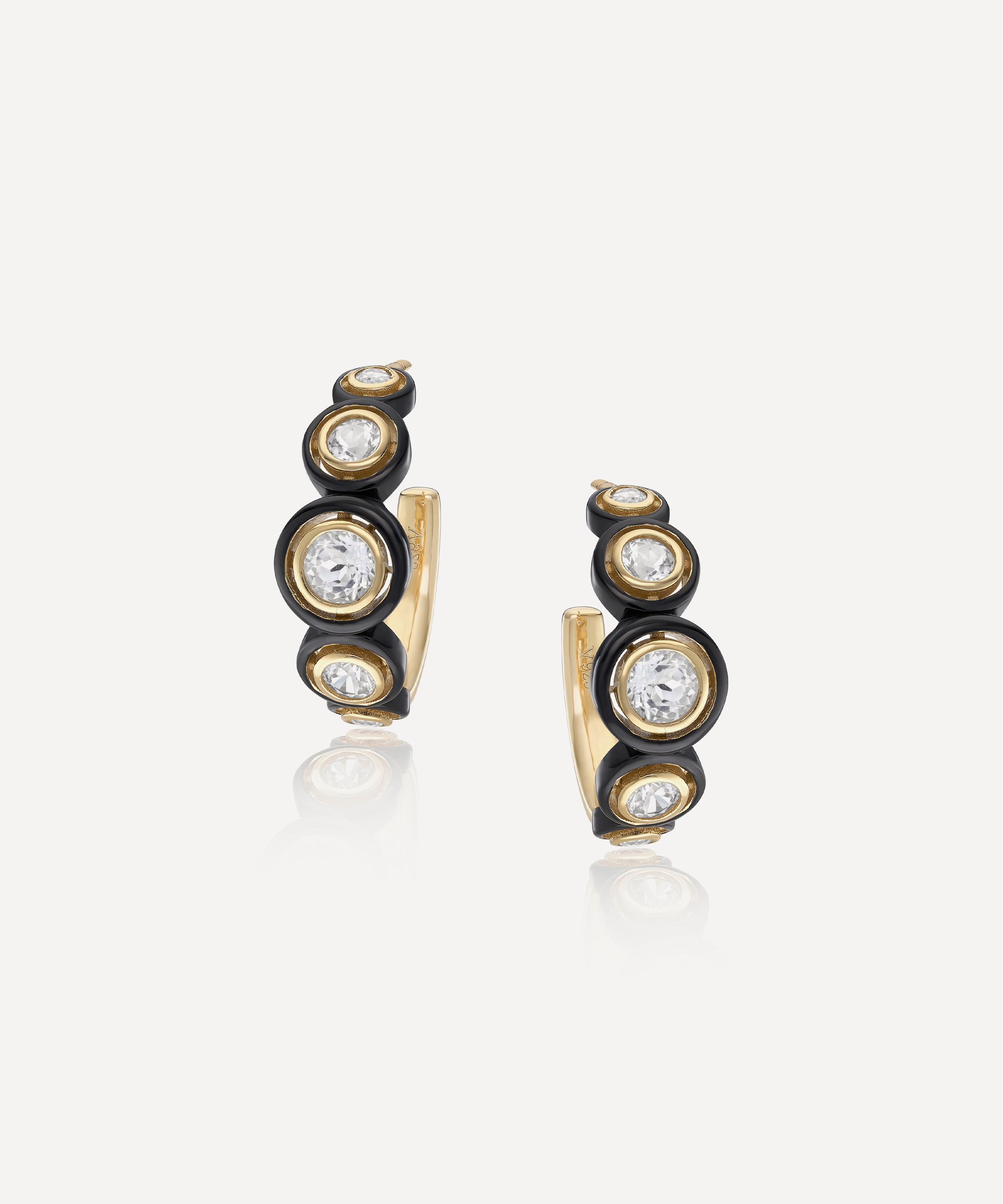 Laura Vann 14ct Gold-plated Vermeil Silver Zadie Huggie Hoop Earrings In Gold
