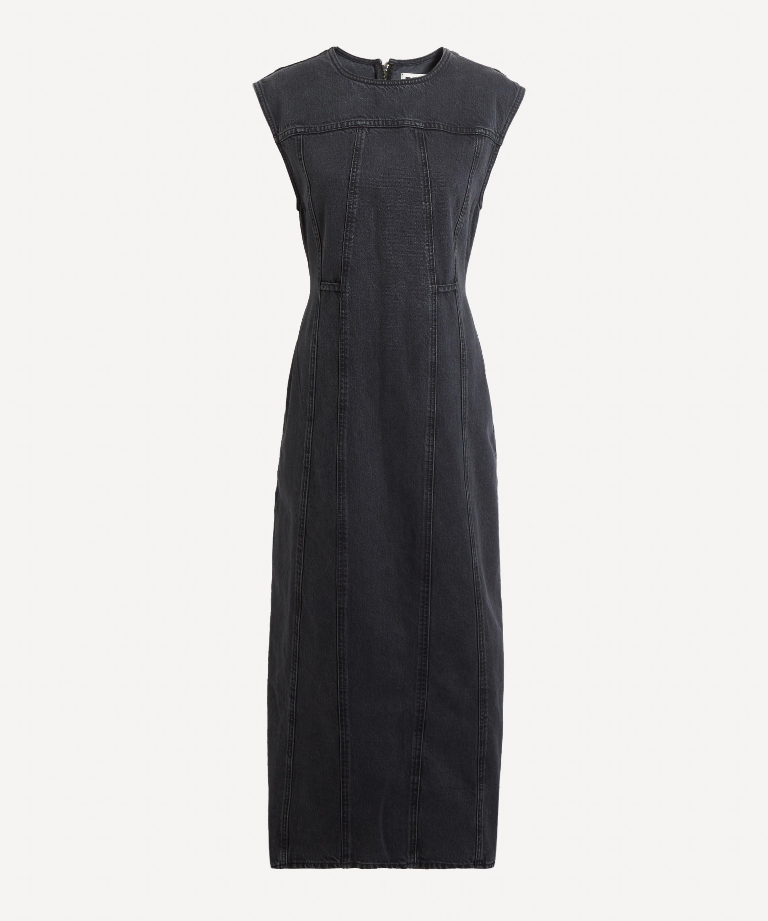 Dala Women's Open Back Column Dress In Gray