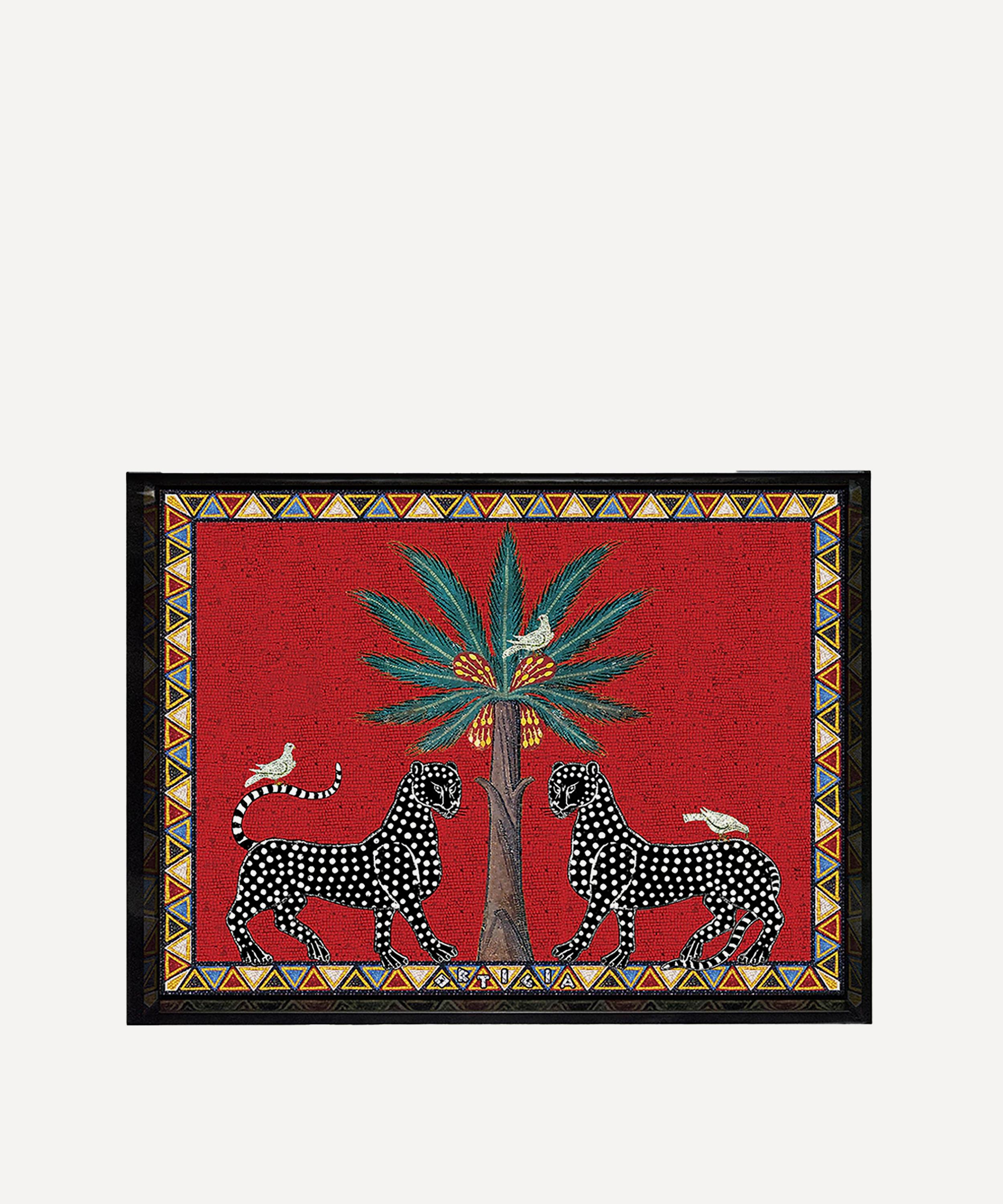 Ortigia Mosaico Tray In Red