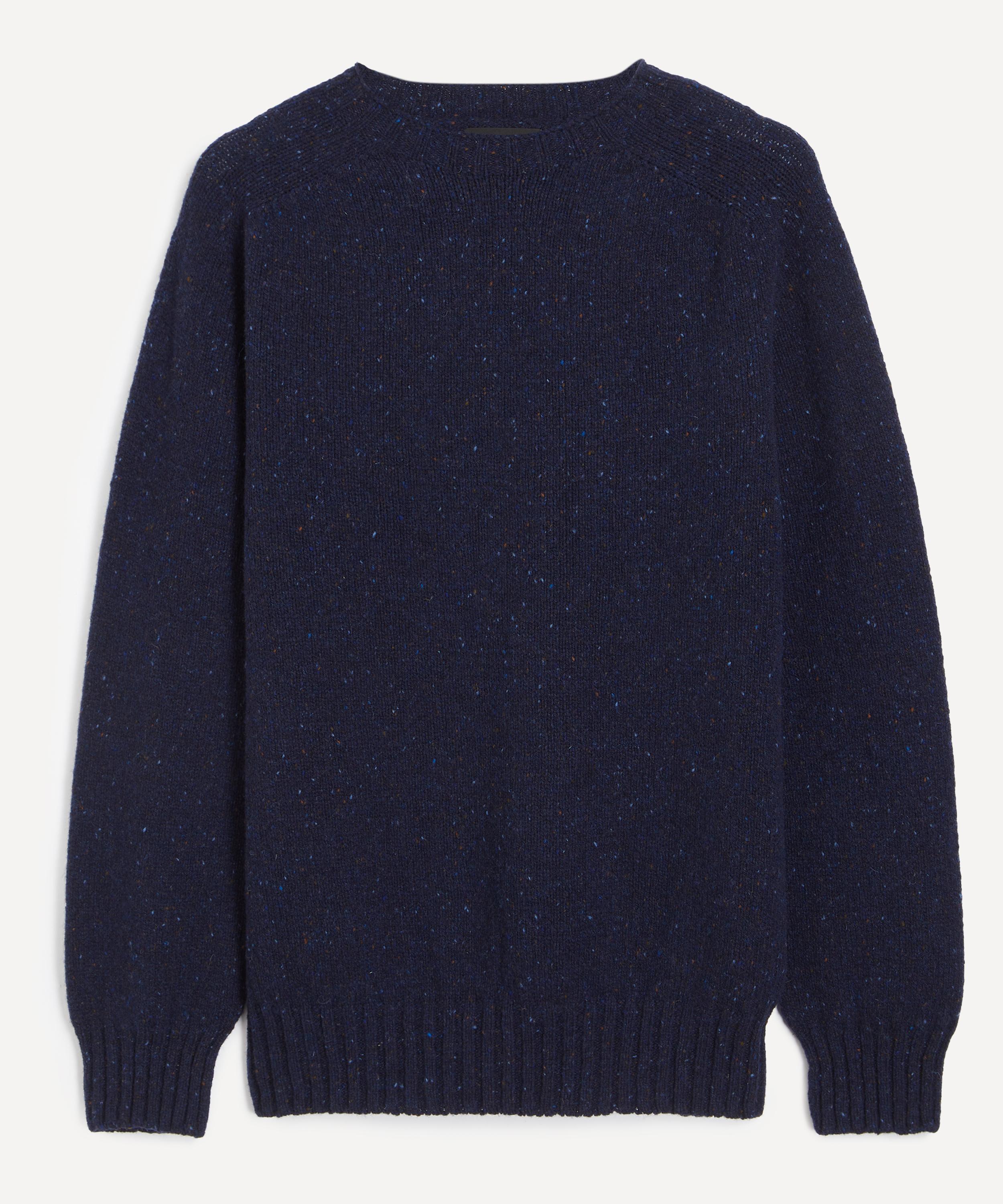 Howlin' Mens Terry Navy Wool Jumper In Blue