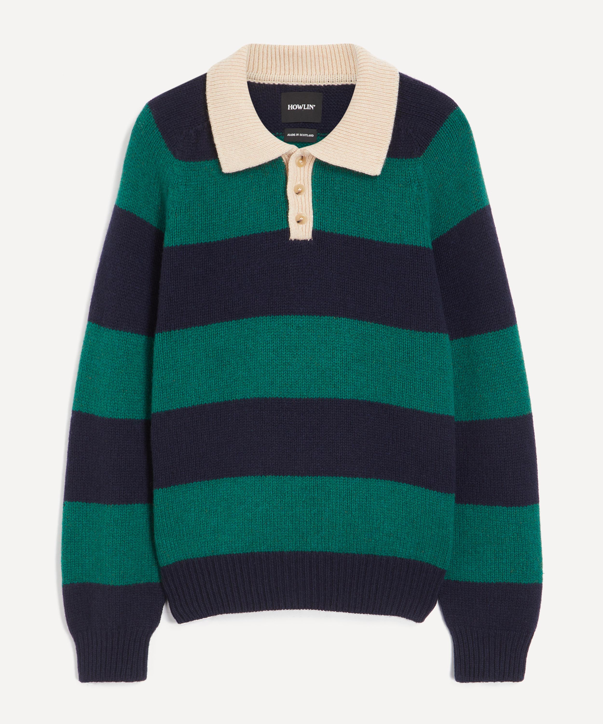 Howlin' Mens Absolute Green Fantasy Polo In Gray