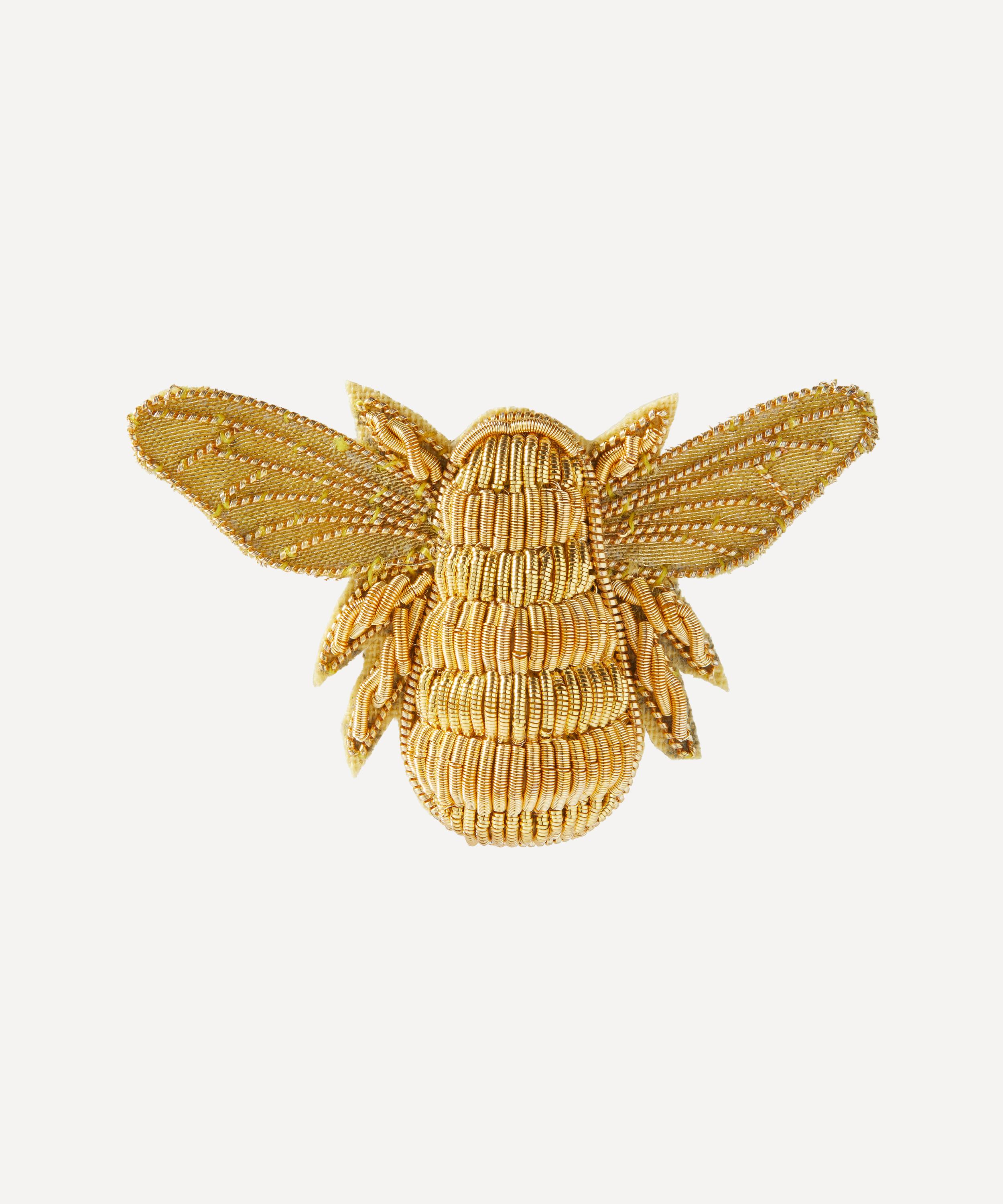 Hand And Lock Goldwork Bee Brooch