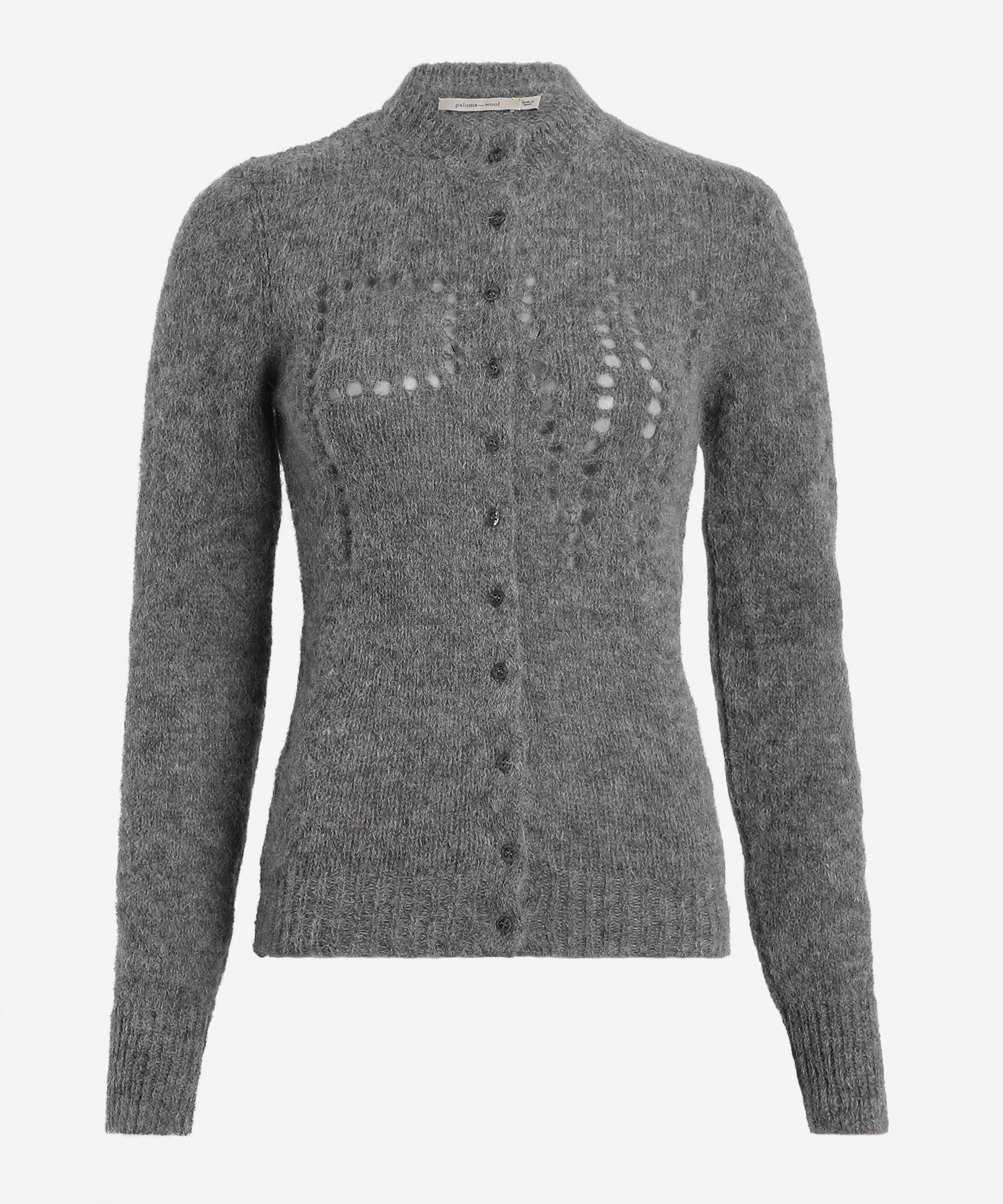 Paloma Wool Women's Dove Cut-out Knit Cardigan In Gray