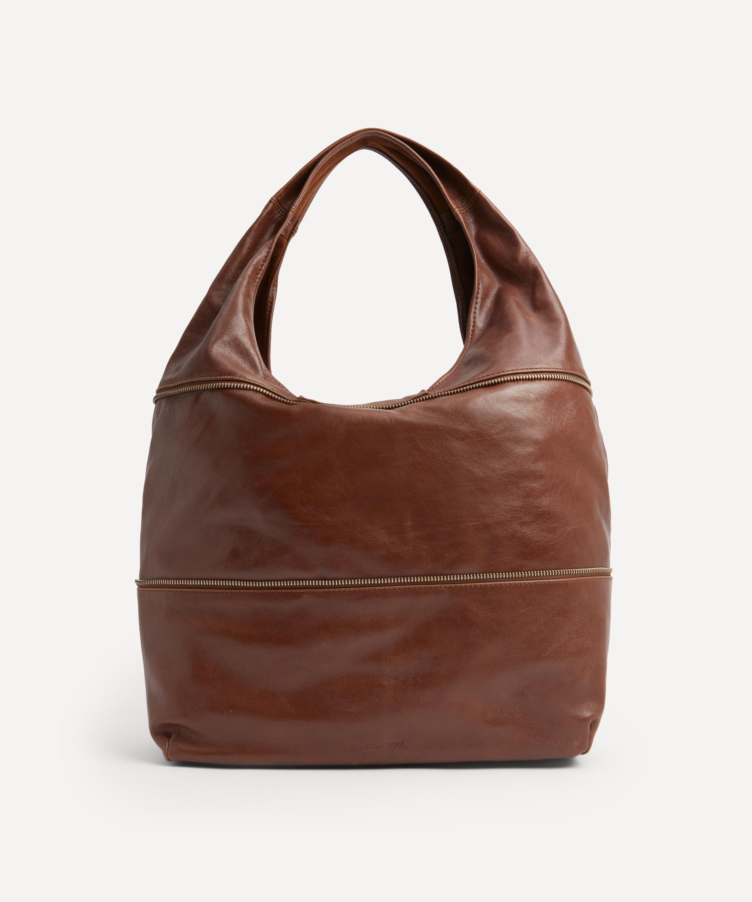 Paloma Wool Women's Riba Zip Leather Shoulder Bag In Brown