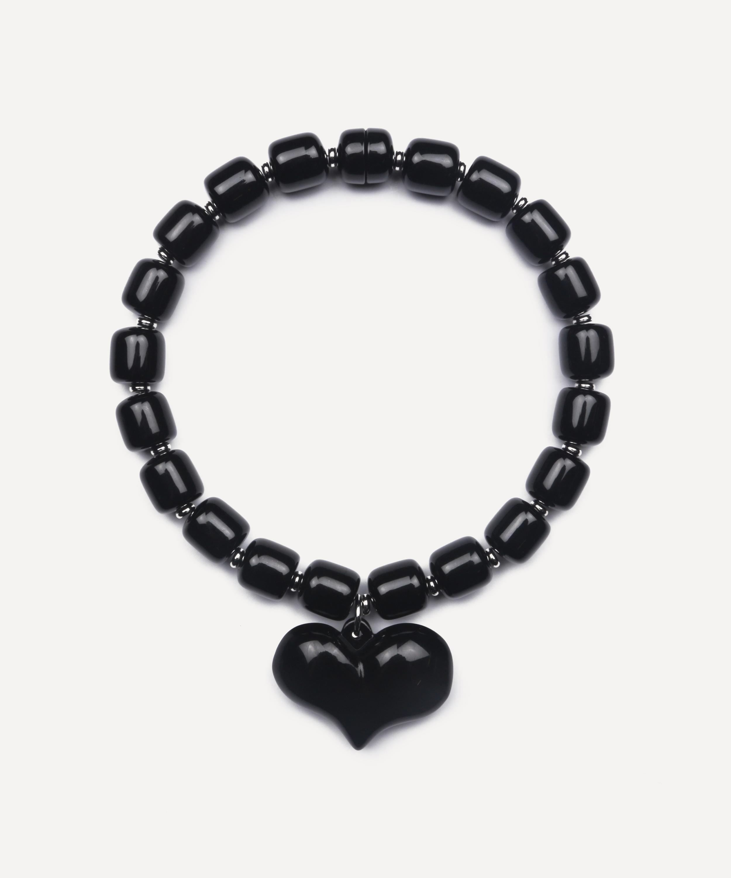 Julietta Amore Bead Necklace In Black