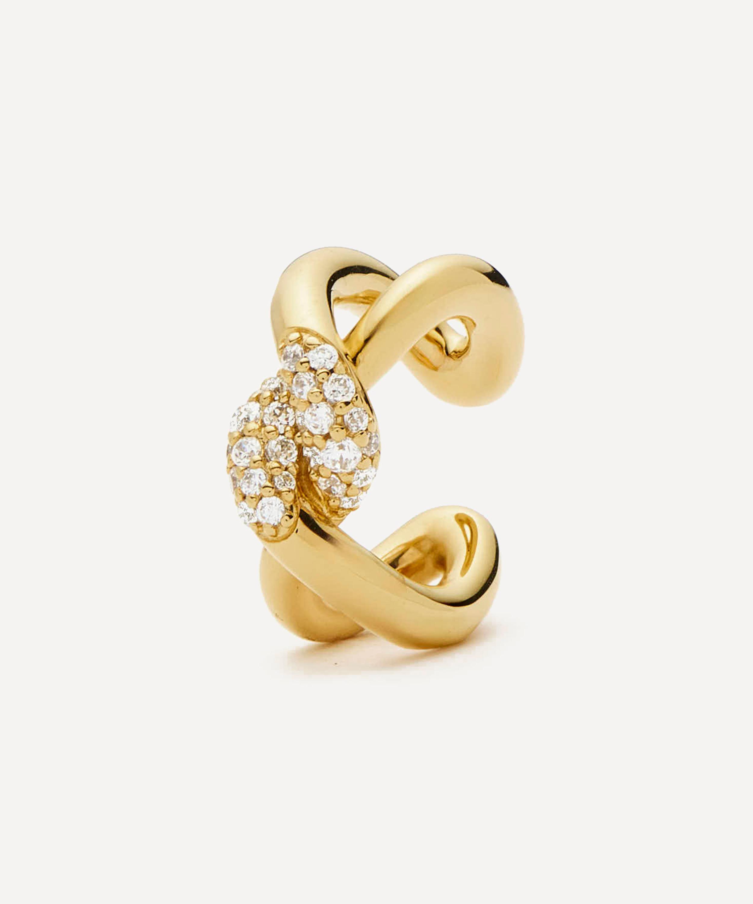 Missoma 18ct Gold-plated Molten Snow Ear Cuff In Gold