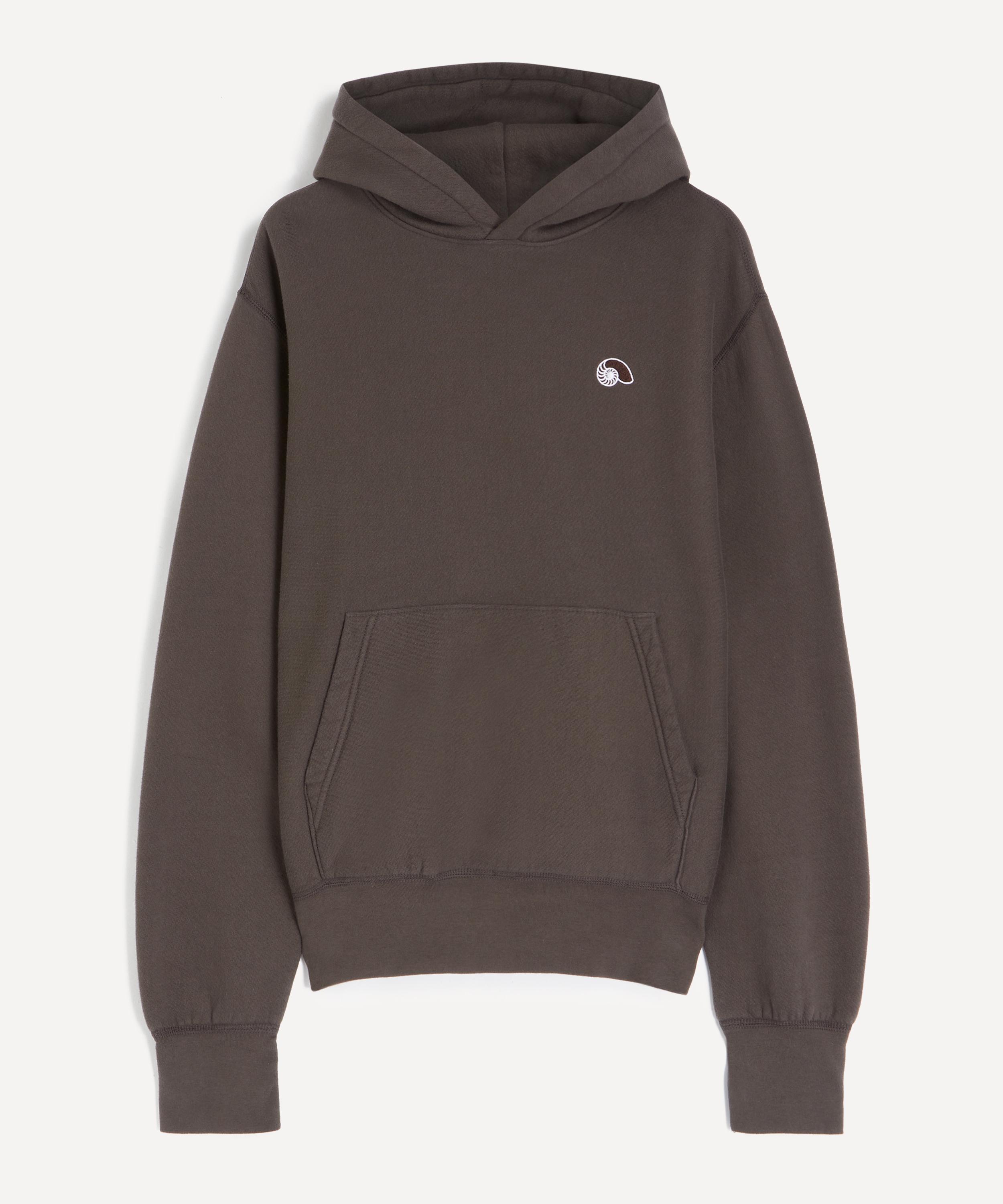 Aaron Levine Mens Hooded Sweatshirt In Brown