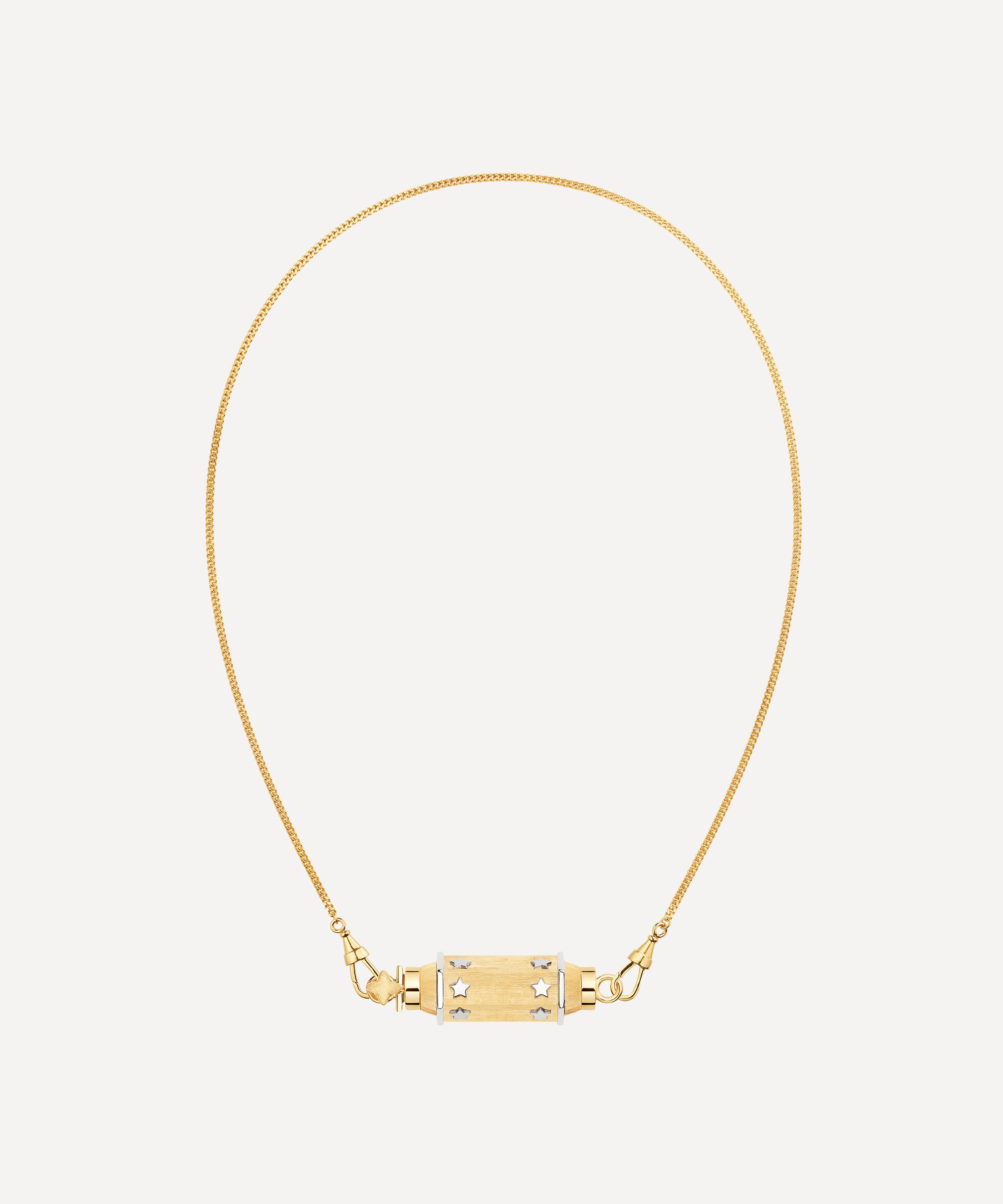 Marie Lichtenberg 18ct Gold Baby Star Locket Necklace In Gold